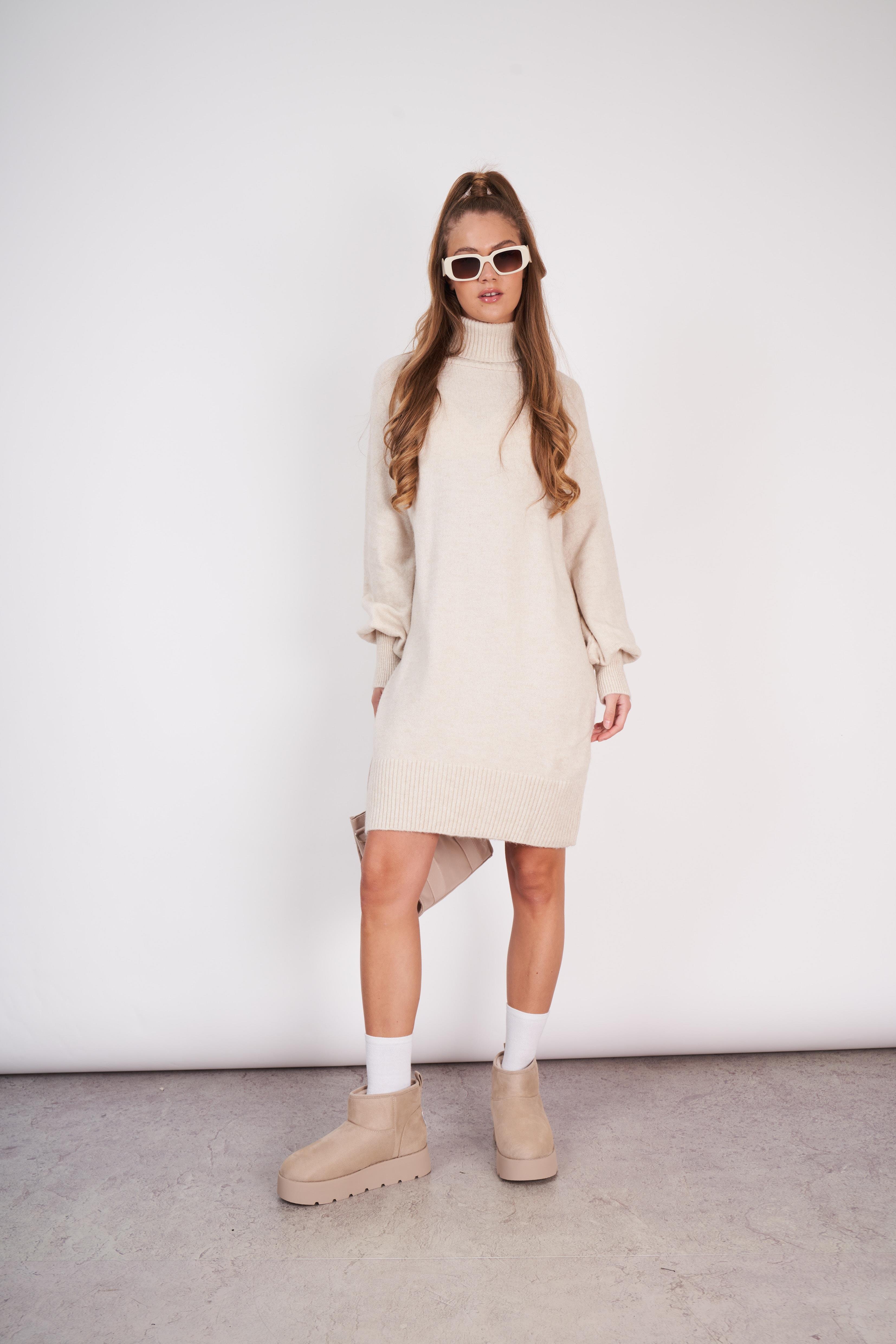 Basic Tunik Elbise Taş