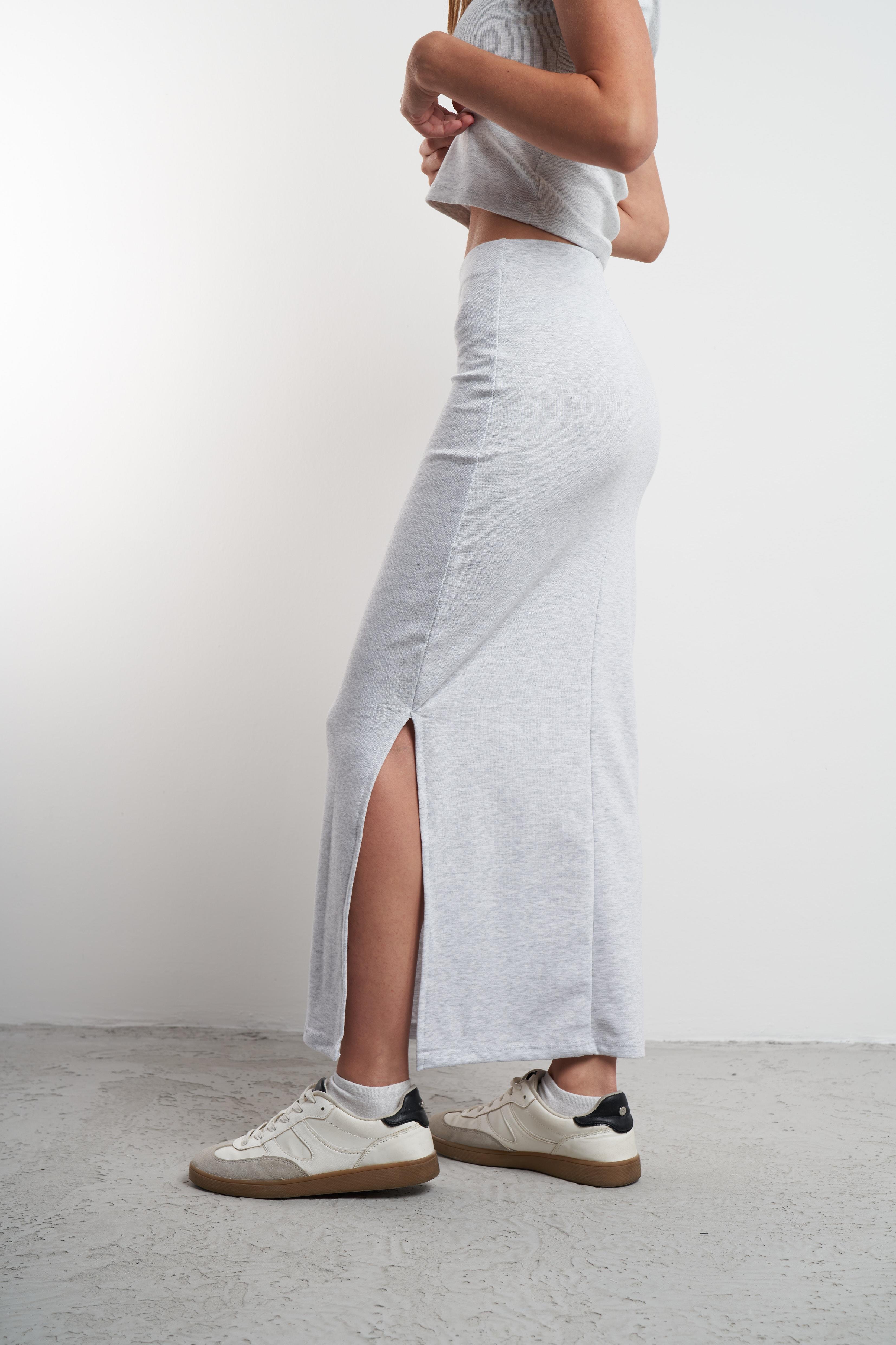 Basic Uzun Etek Karmelanj