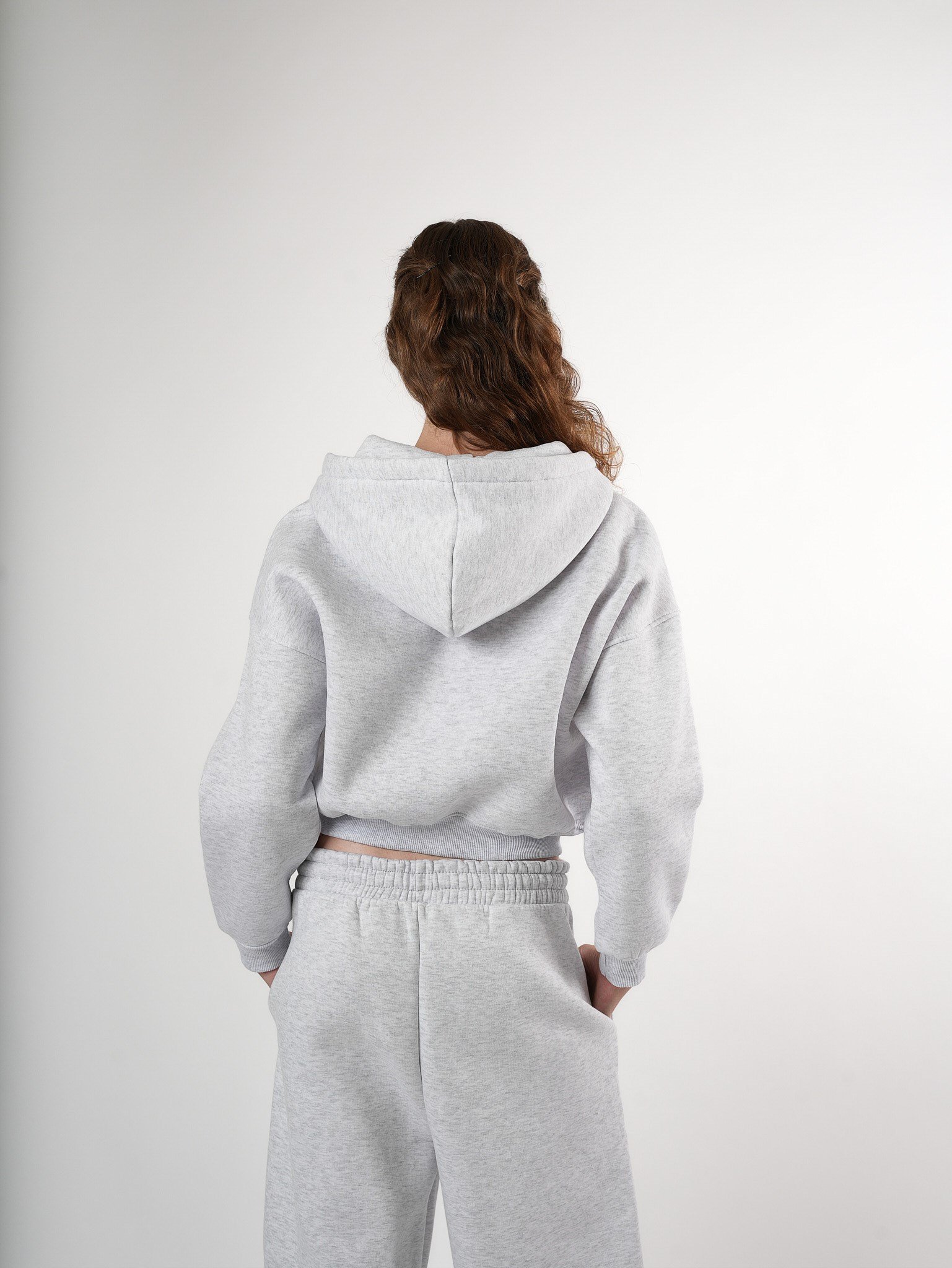 Baskılı Kısa Sweatshirt Karmelanj