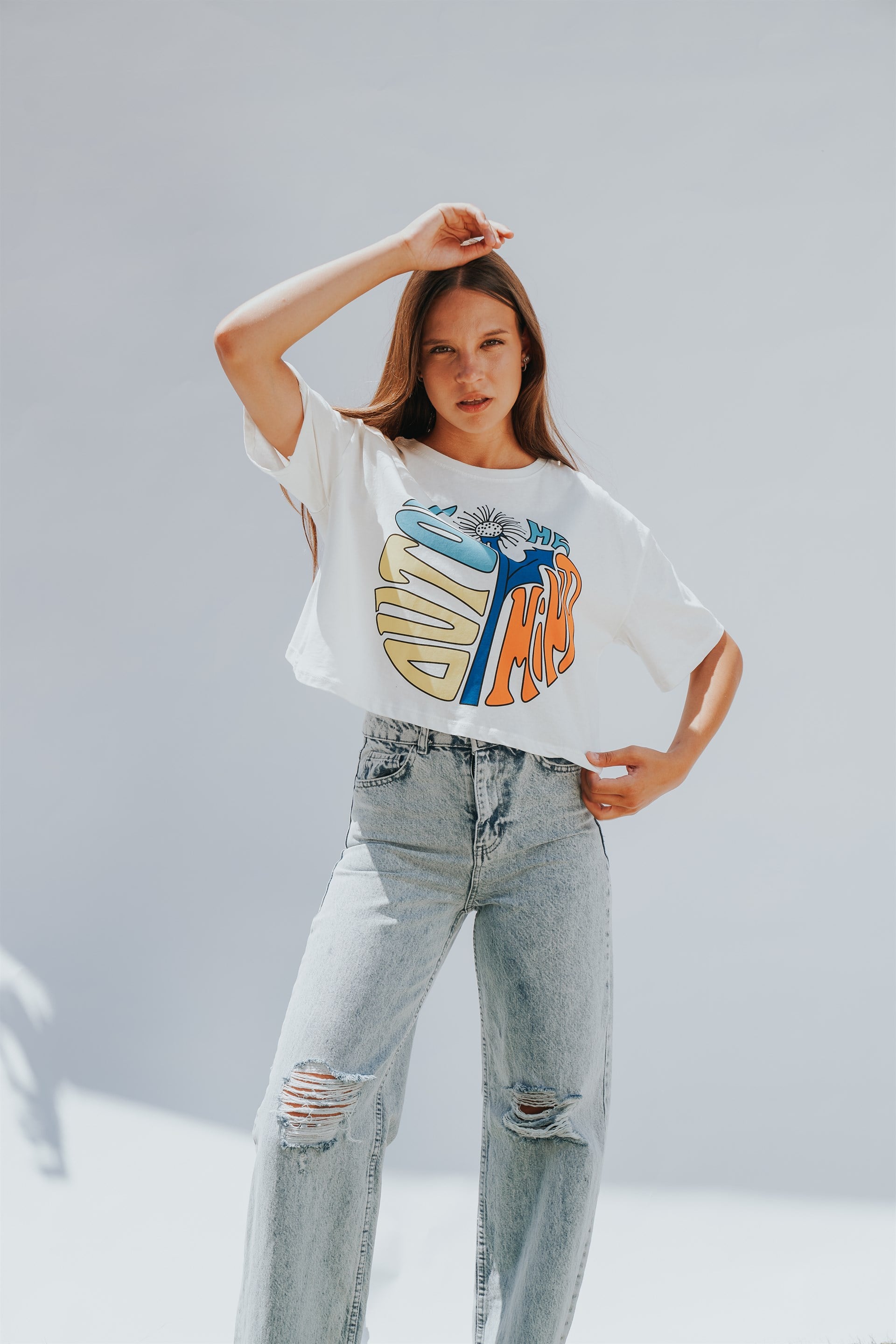 Baskılı Kısa T-shirt