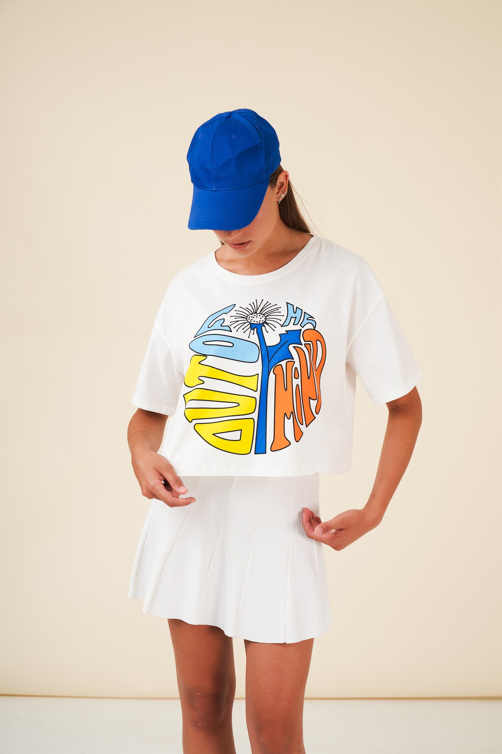 Baskılı Kısa T-shirt
