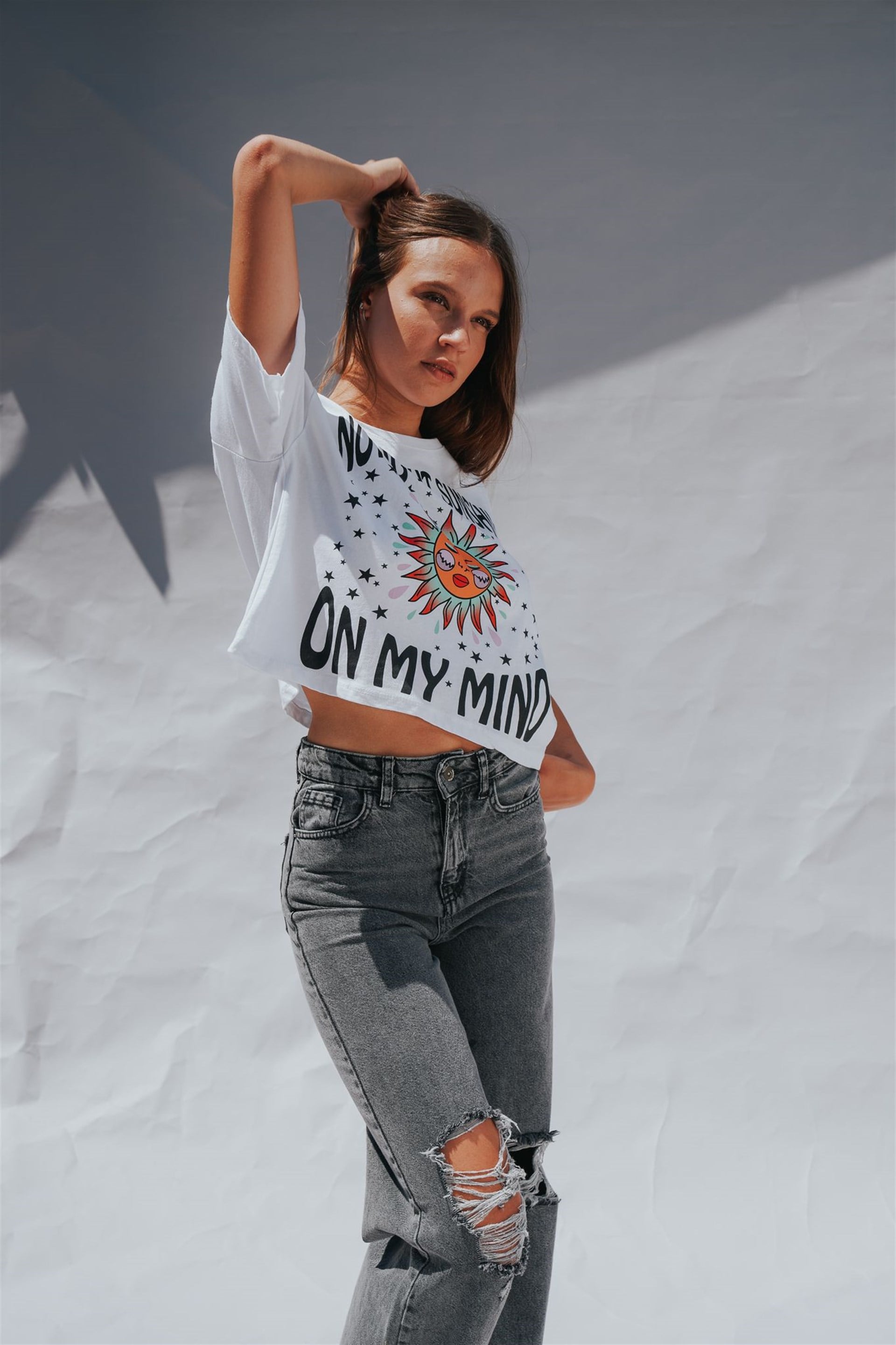 Baskılı Kısa T-shirt