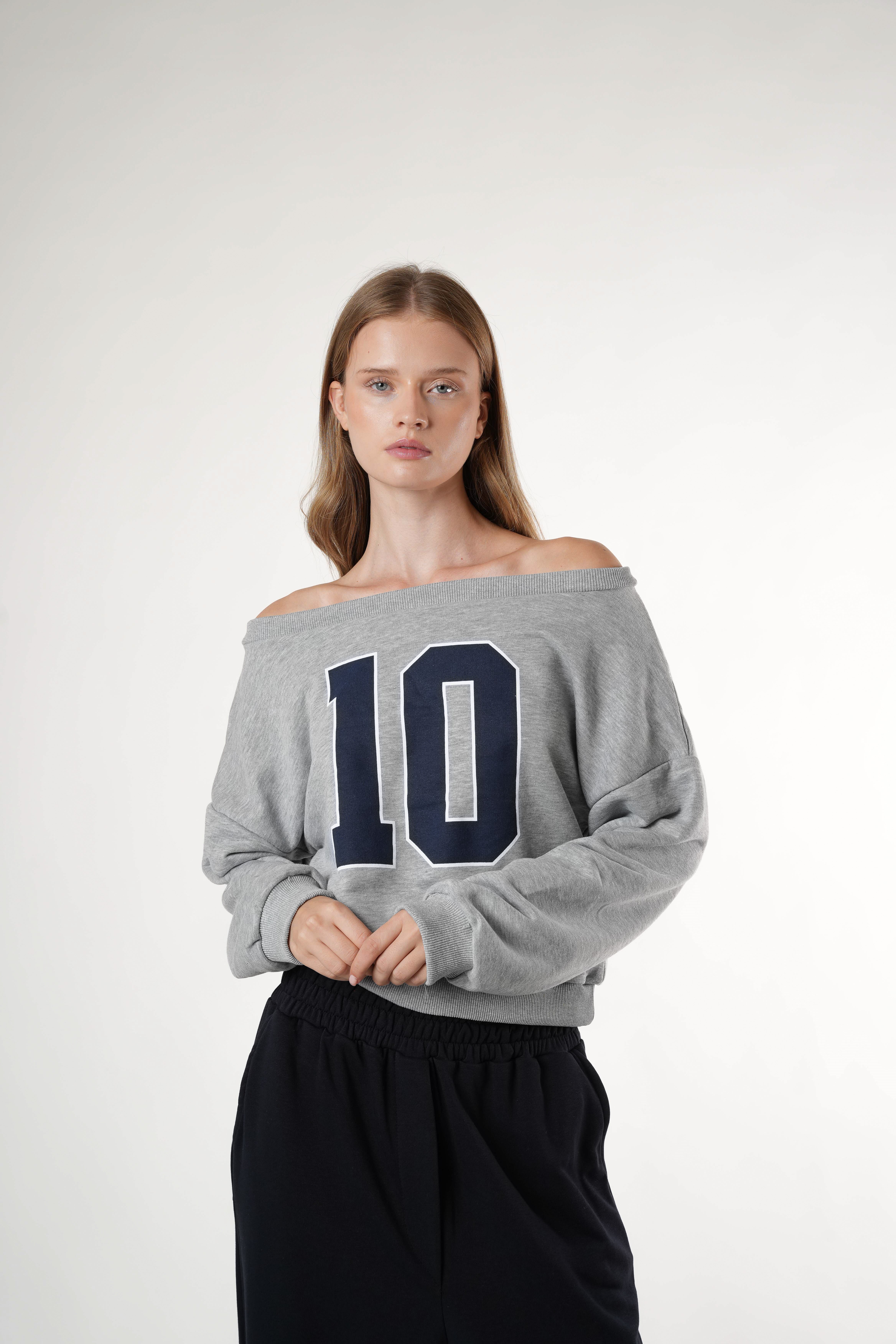 Baskılı Sweatshirt Grimelanj