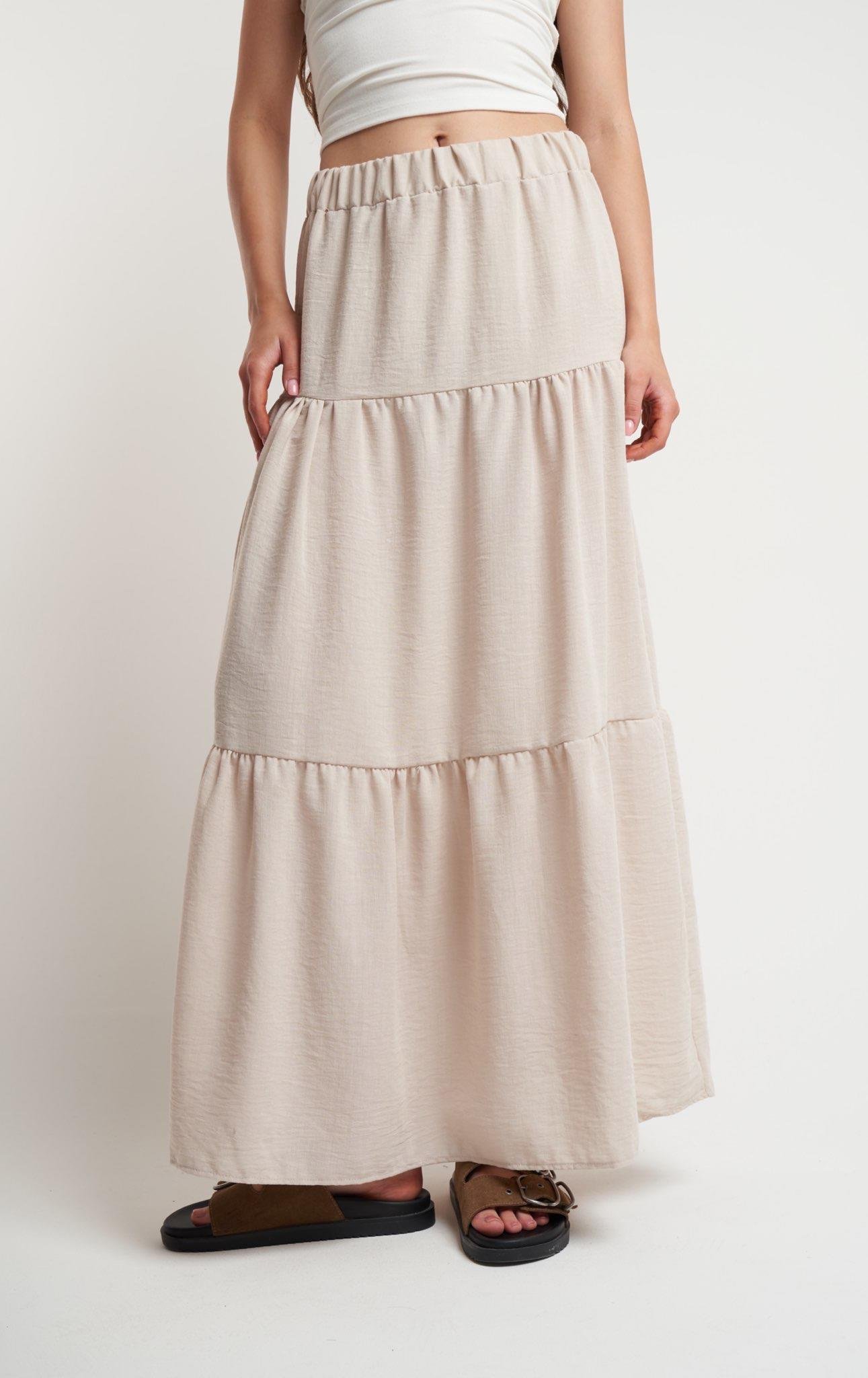 Bel Lastik Ayrobin Uzun Etek Taş