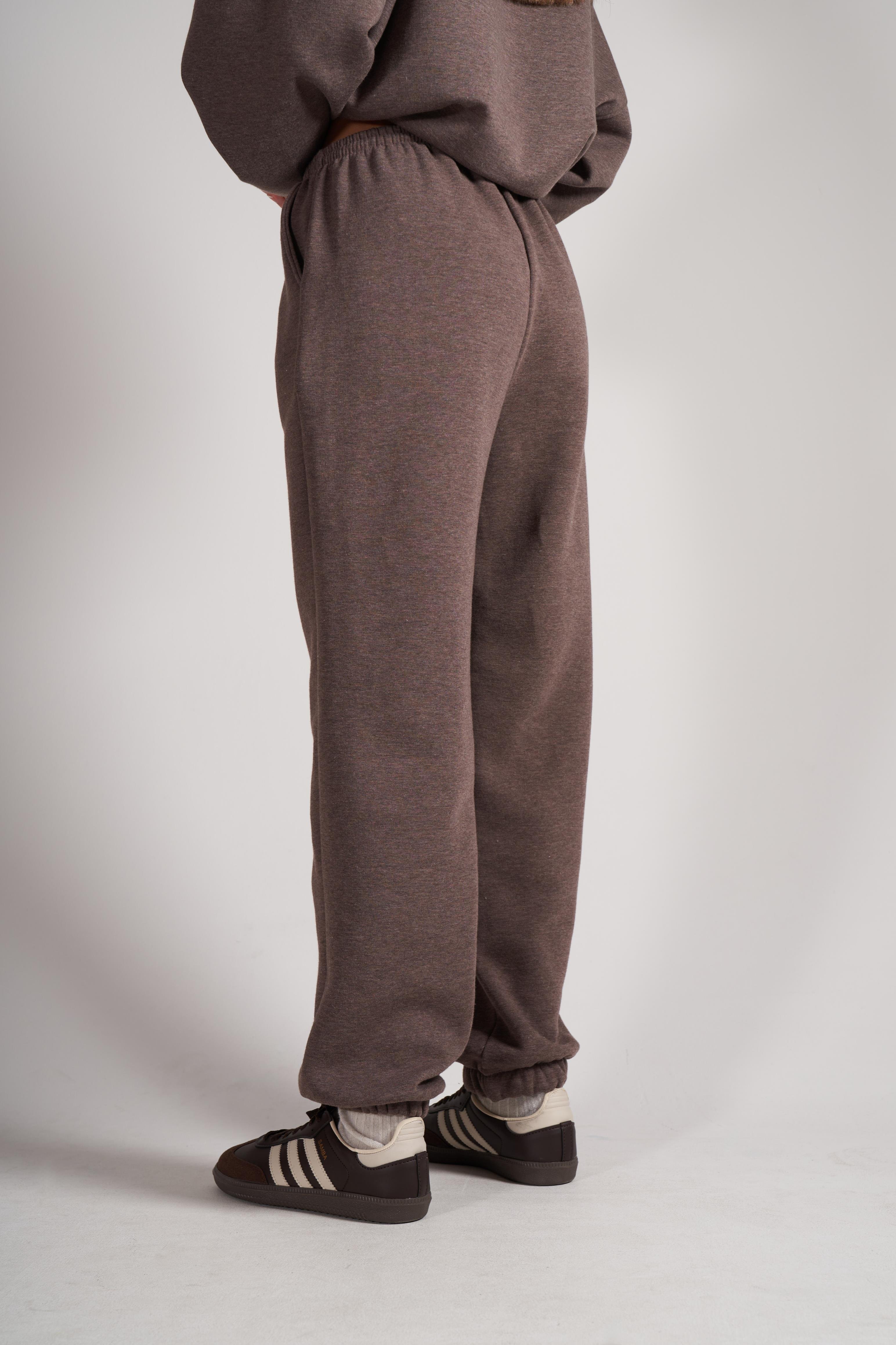 Bel Paça Lastik Basic Eşofman Altı KahveMelanj