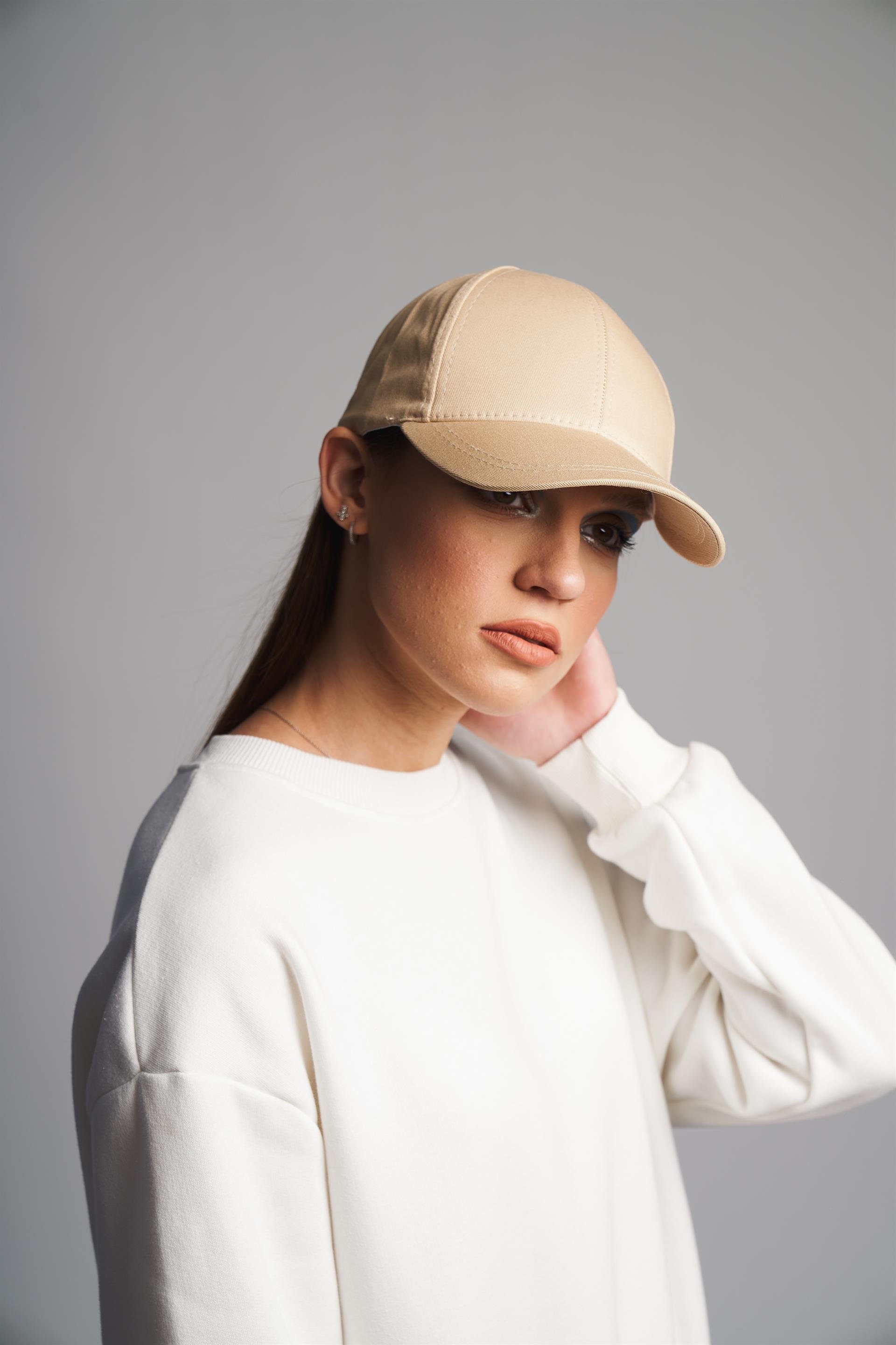 Bisiklet Yaka Basic Sweatshirt
