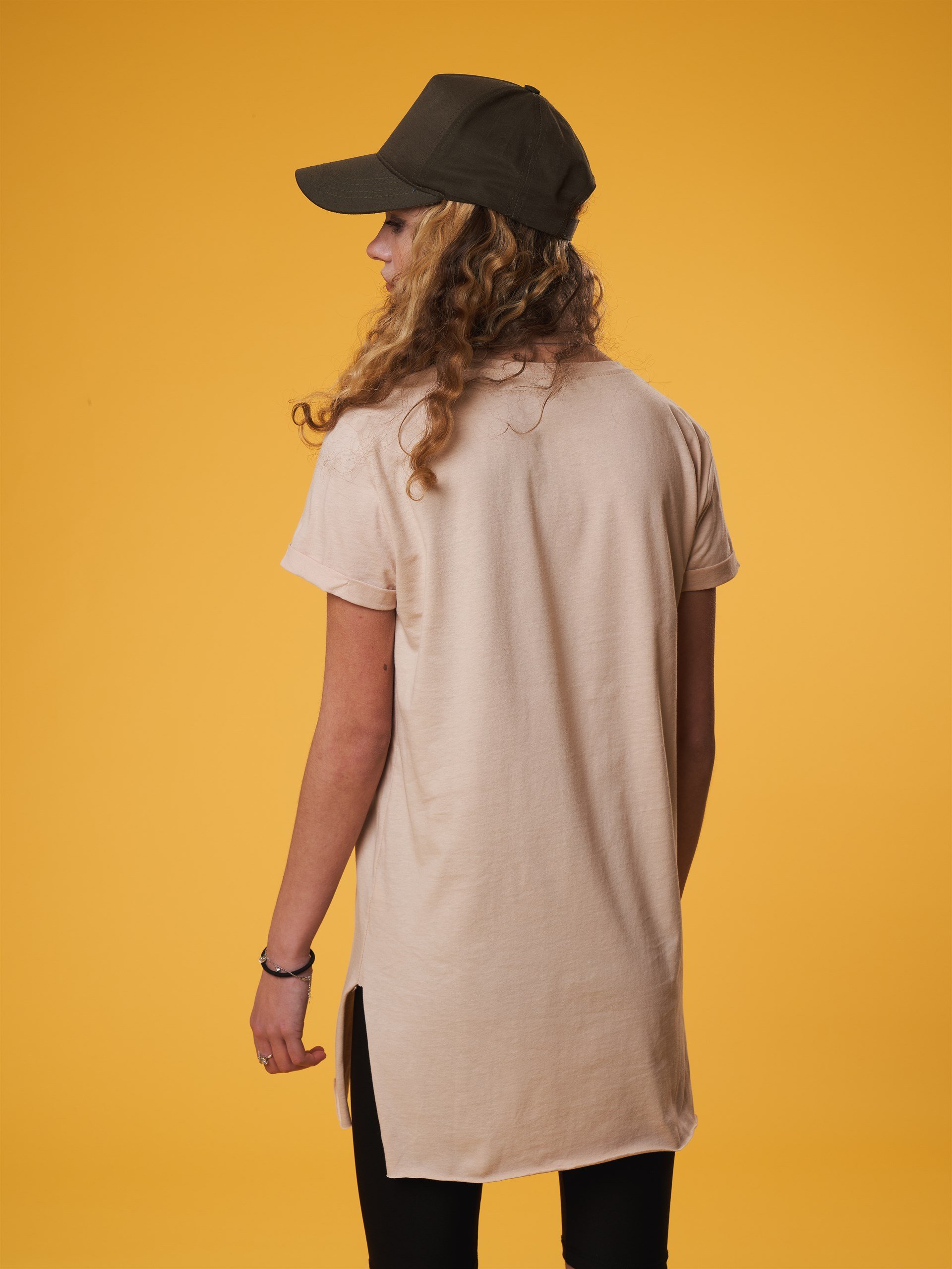 Bisiklet Yaka Basic Uzun T-shirt