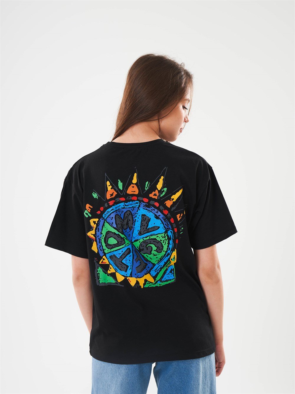 Bisiklet Yaka Tomygf Yazı Baskılı T-shirt