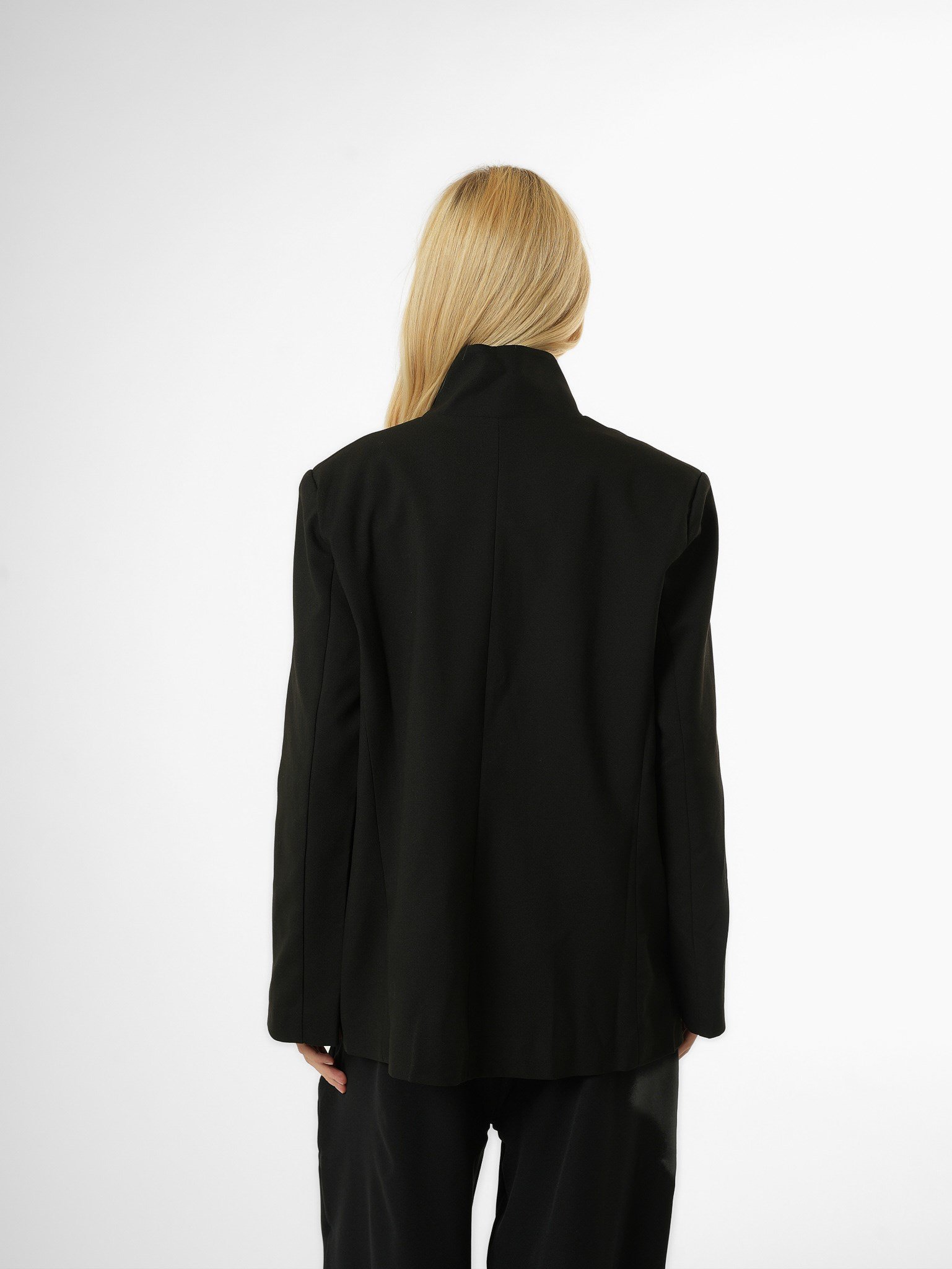 Biye Detaylı Blazer Ceket Siyah