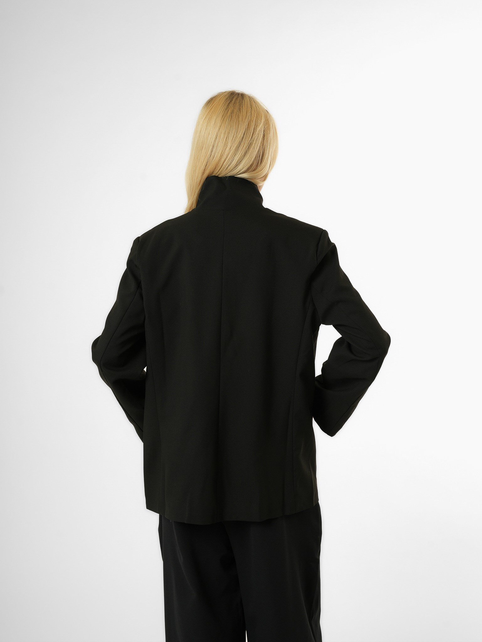 Biye Detaylı Blazer Ceket Siyah