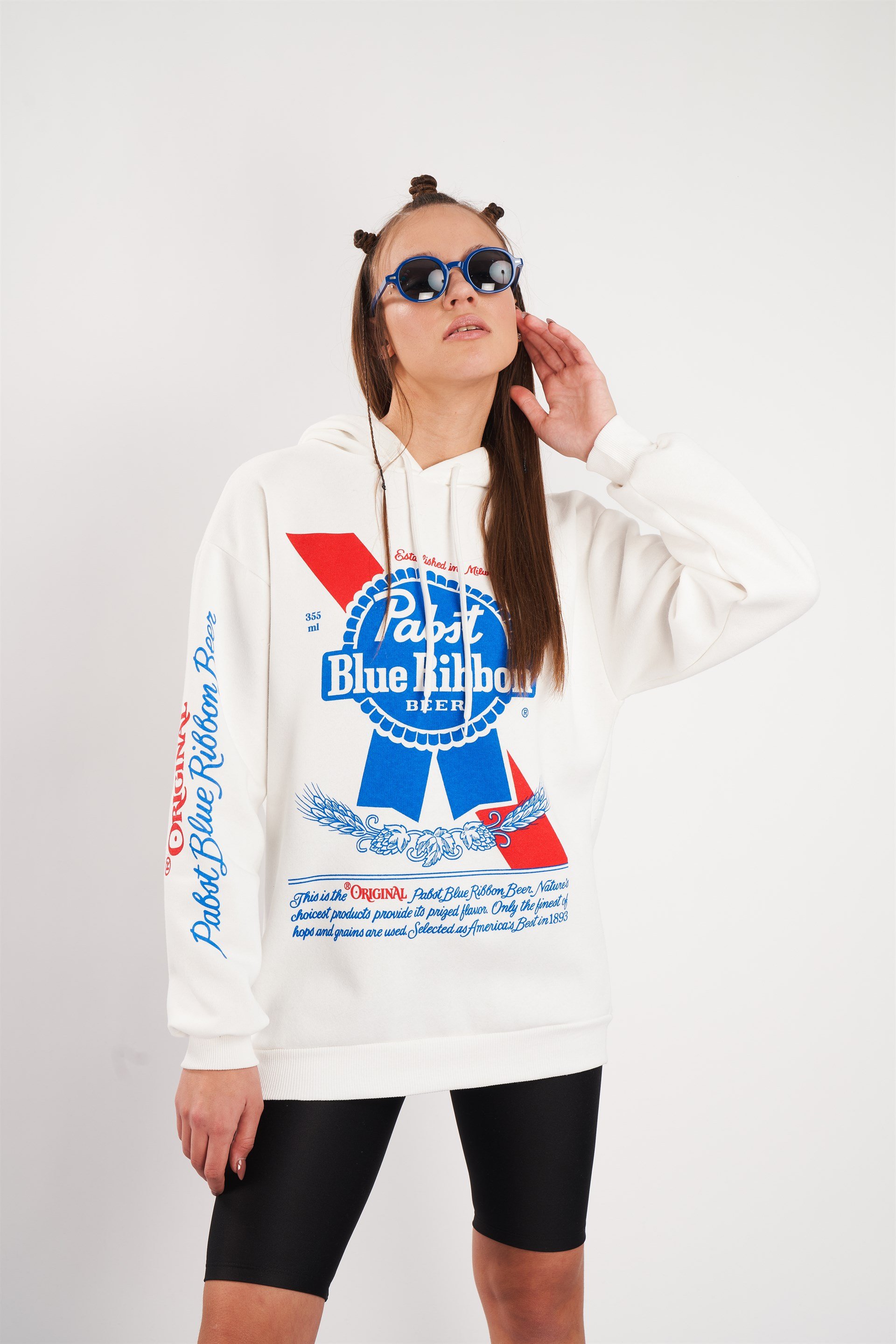 Blue Ribbon Baskılı Sweatshirt
