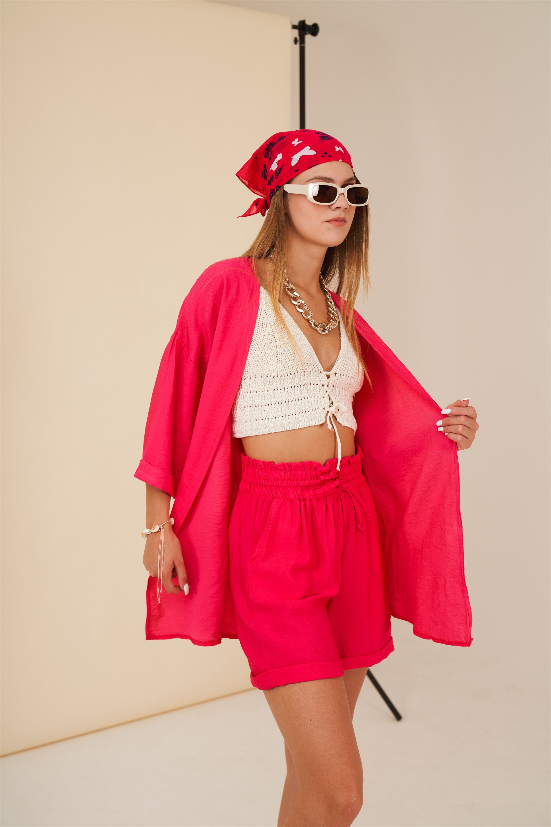 Bodrum Kumaş Dubble Kol Kimono