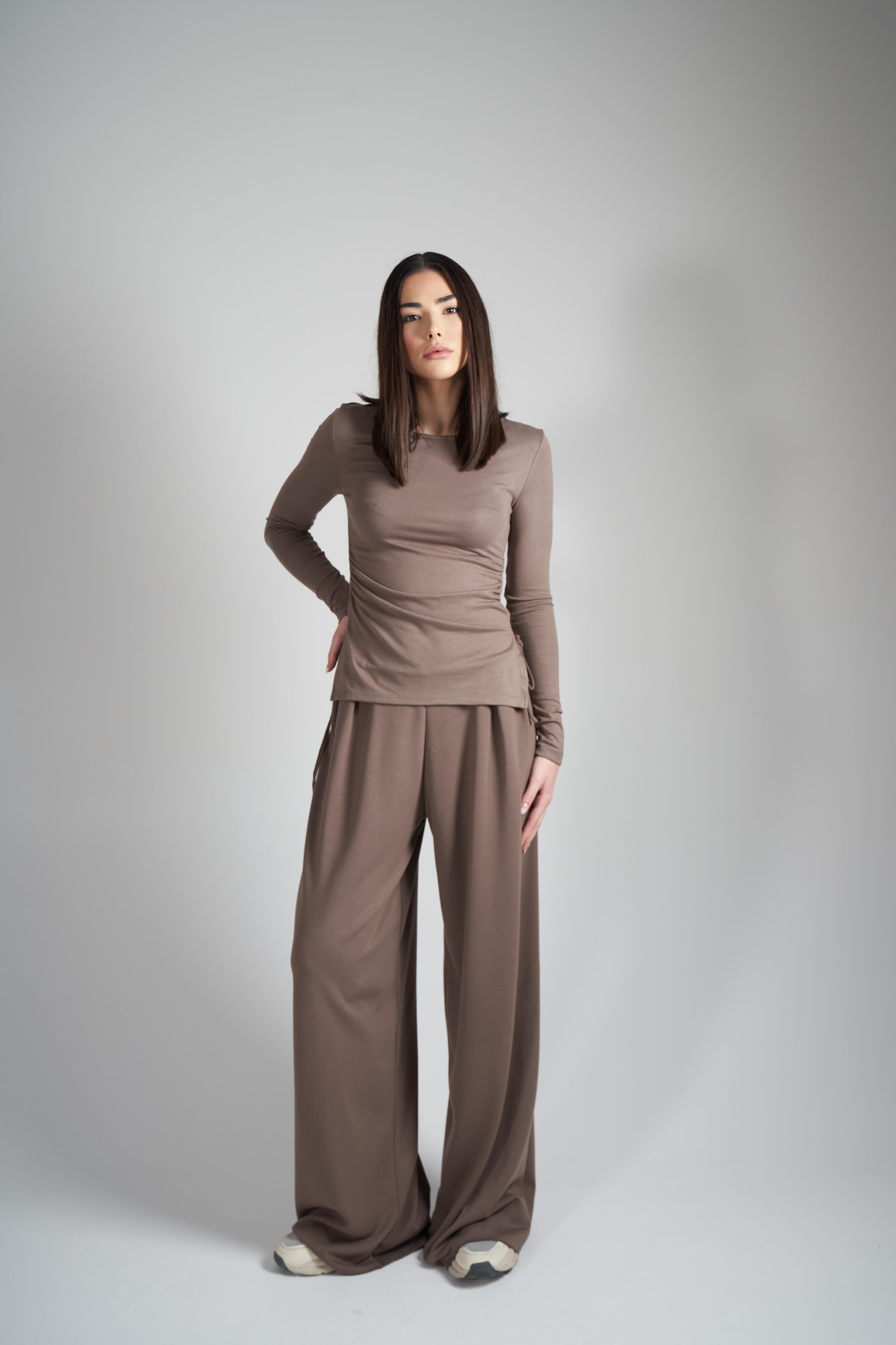 Bol Paça Modal Pantolon Vizon