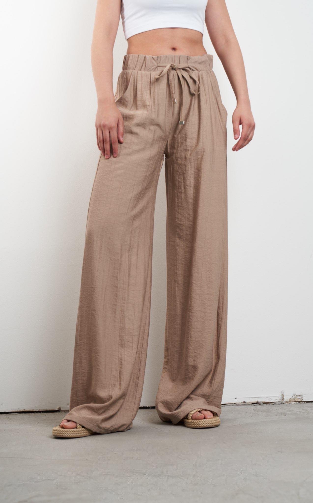 Bol Paça Pantolon Bej