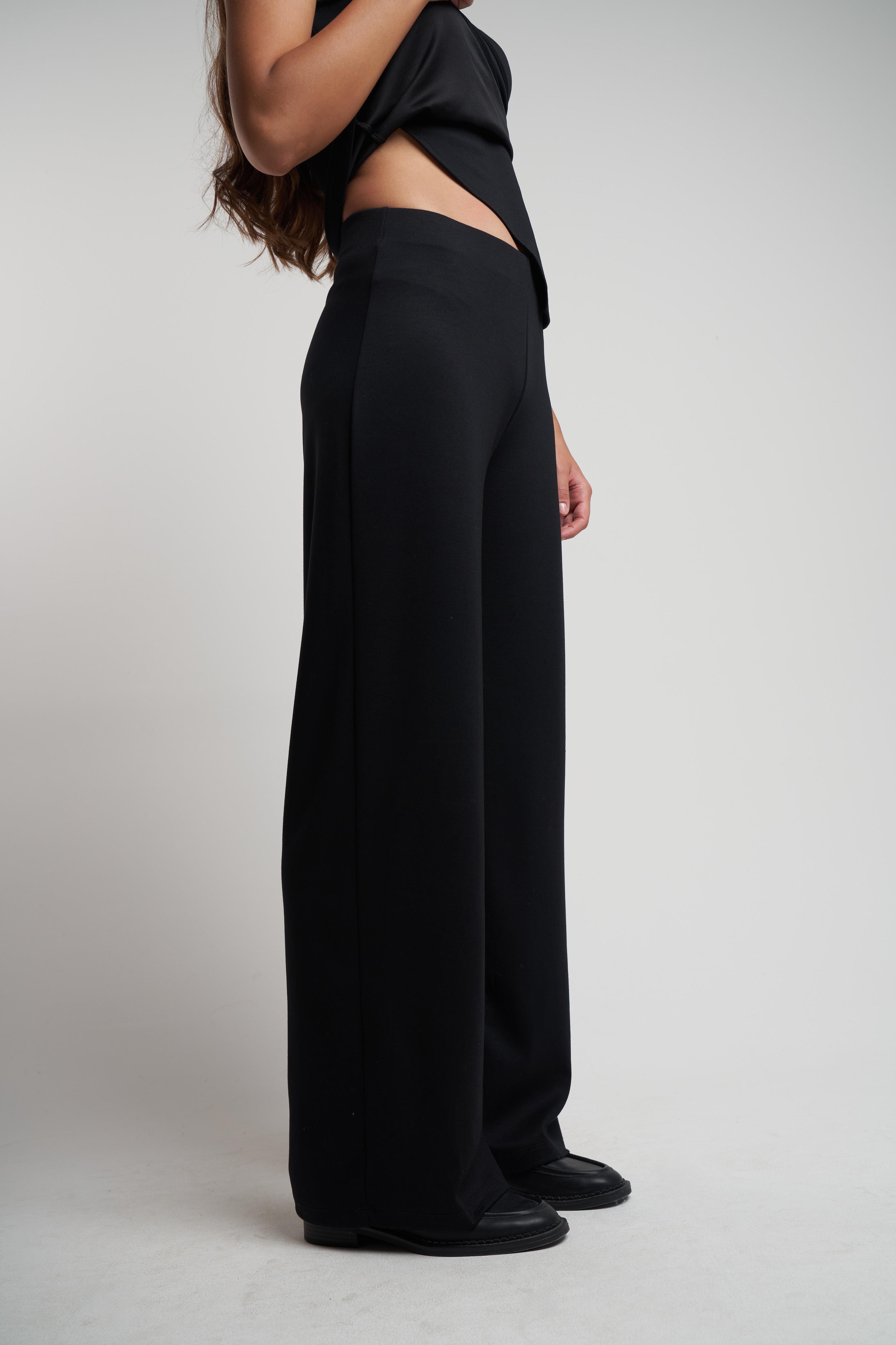 Bol Paça Pantolon Siyah