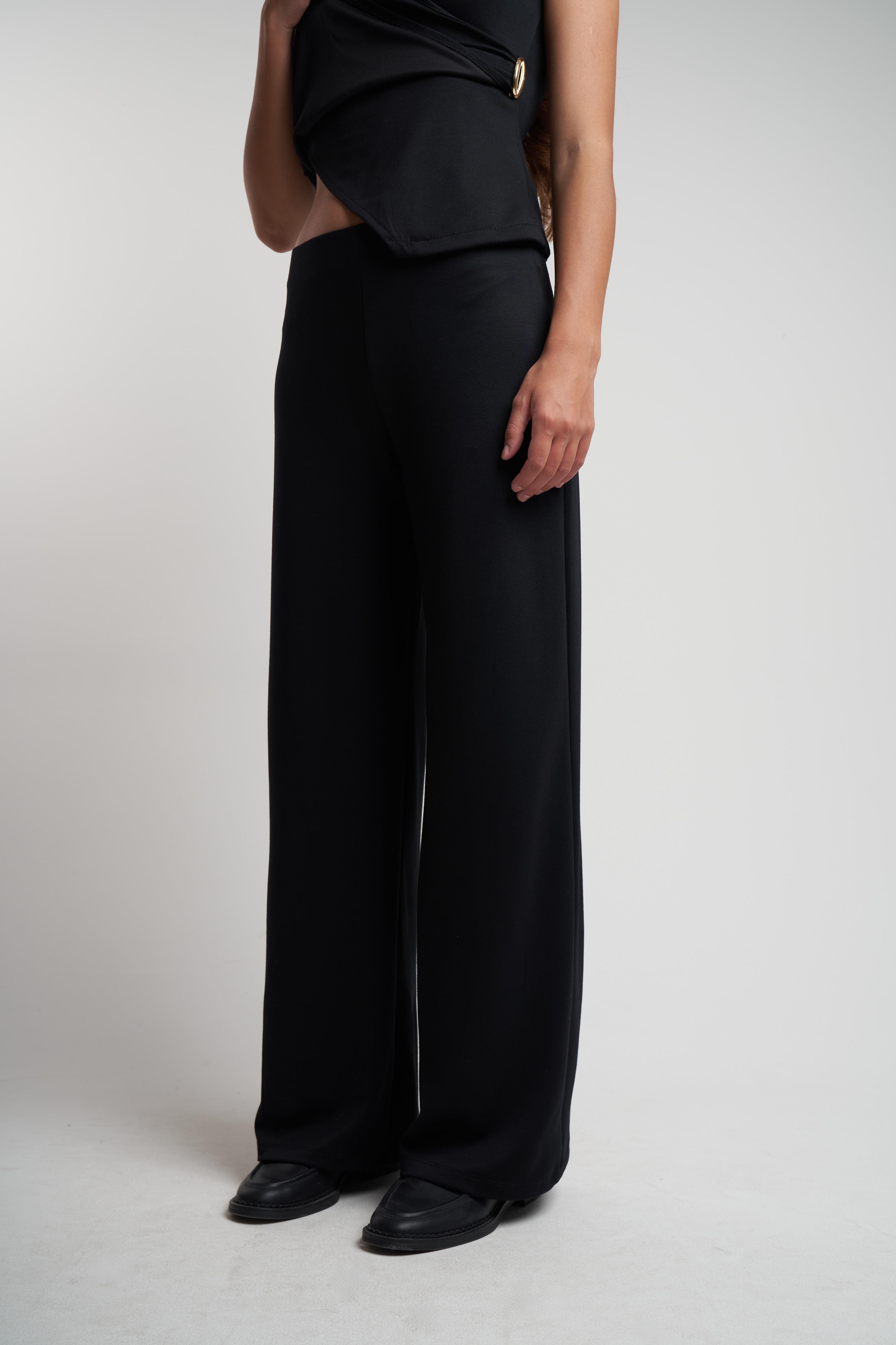 Bol Paça Pantolon Siyah