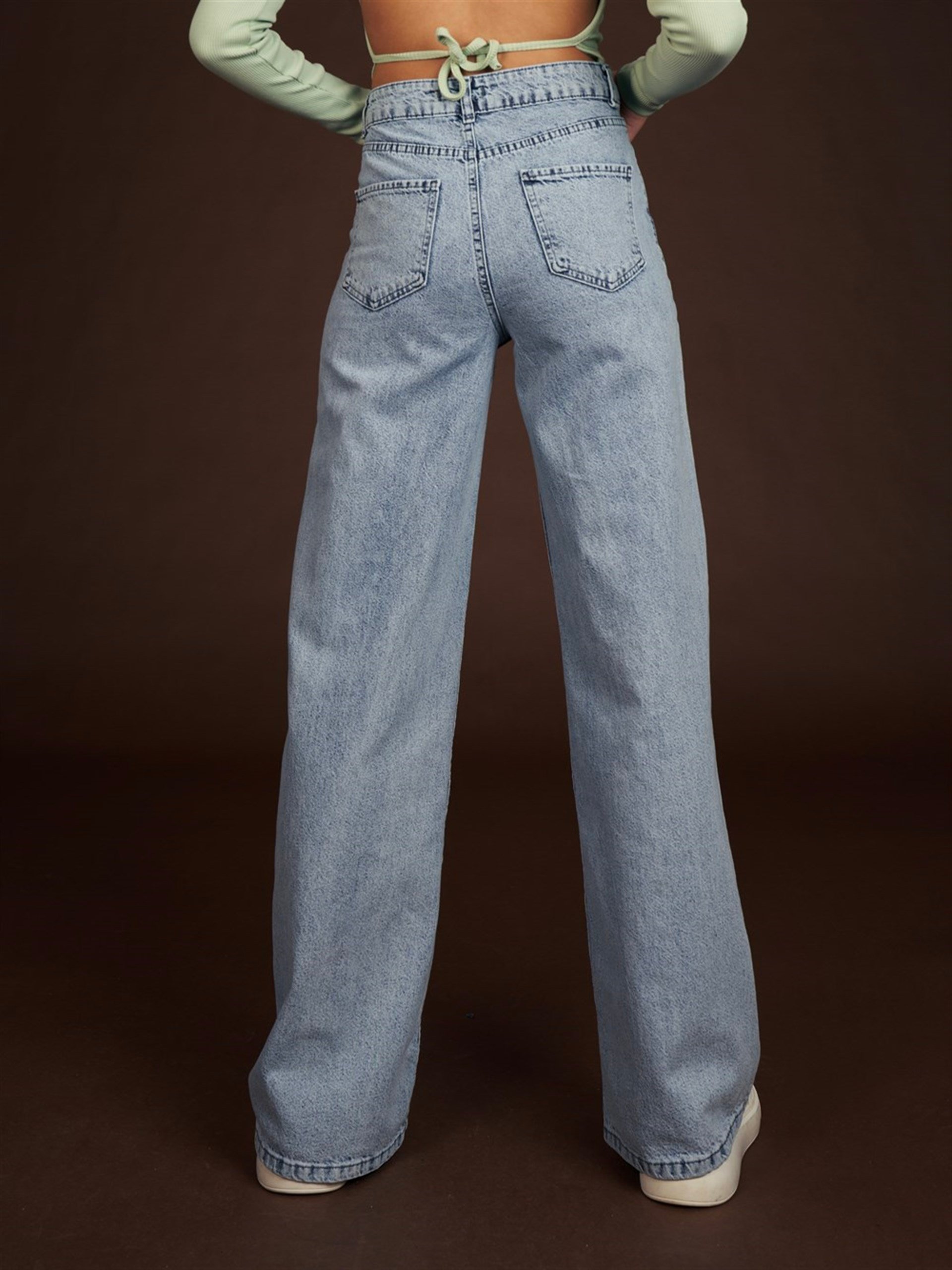 Bol Paça Retro Jean Pantolon