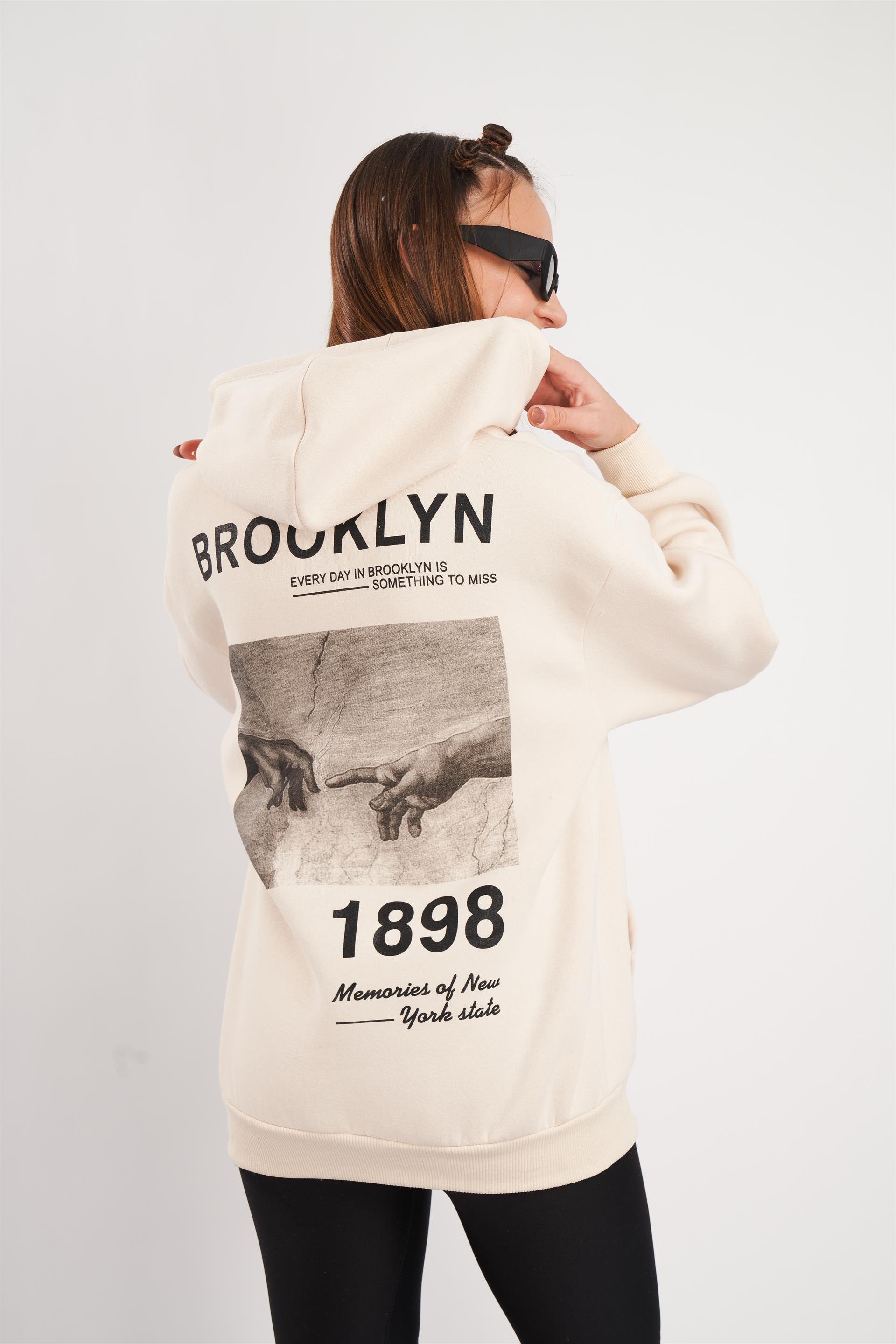 Brooklyn 1898 Baskılı Sweatshirt