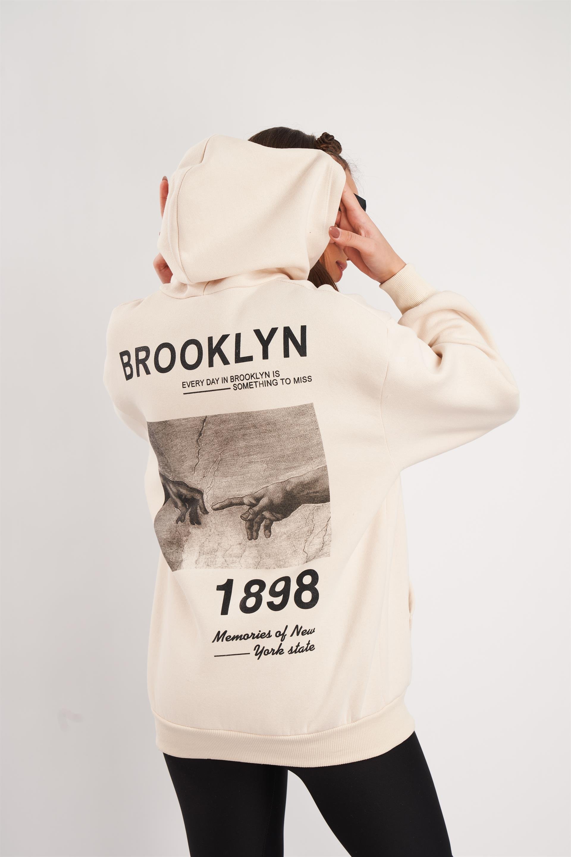 Brooklyn 1898 Baskılı Sweatshirt