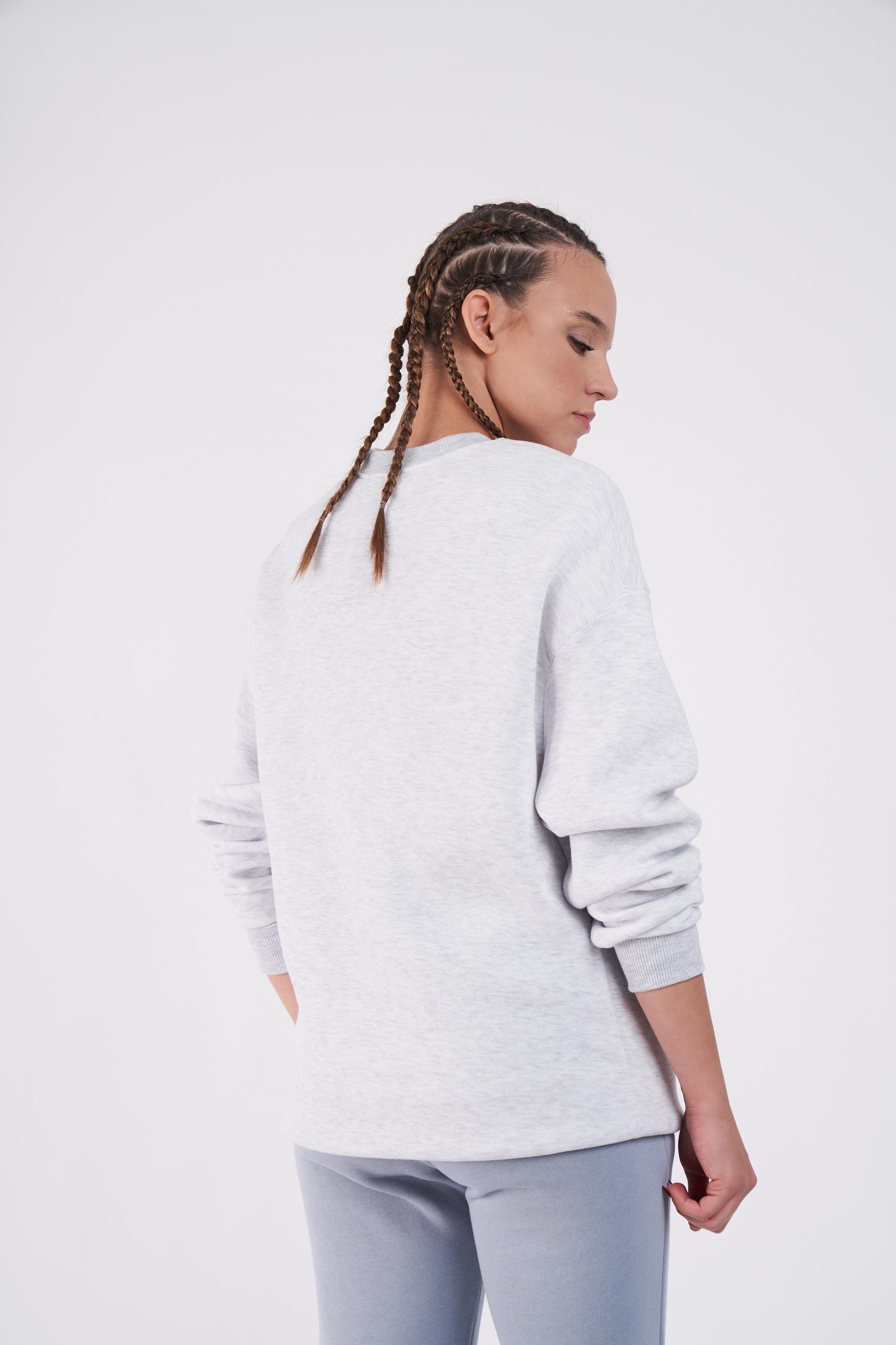 Brooklyn Baskılı Oversize Sweatshirt Karmelanj