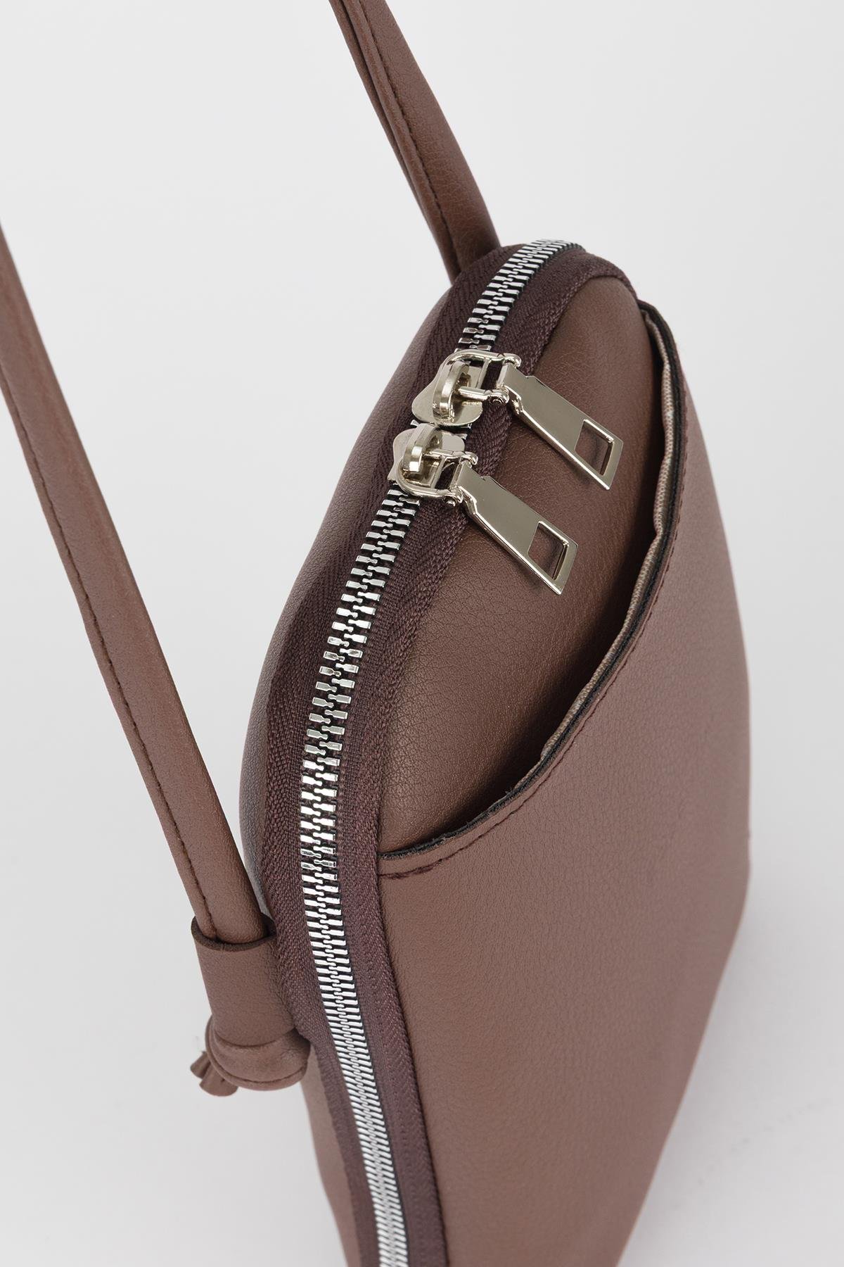 Çapraz Telefon Çantası Kahve