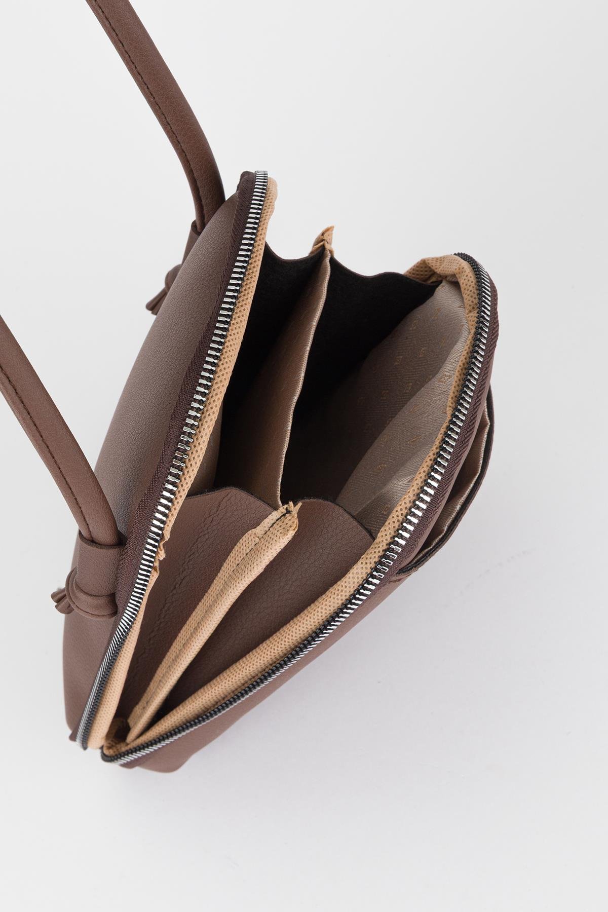 Çapraz Telefon Çantası Kahve