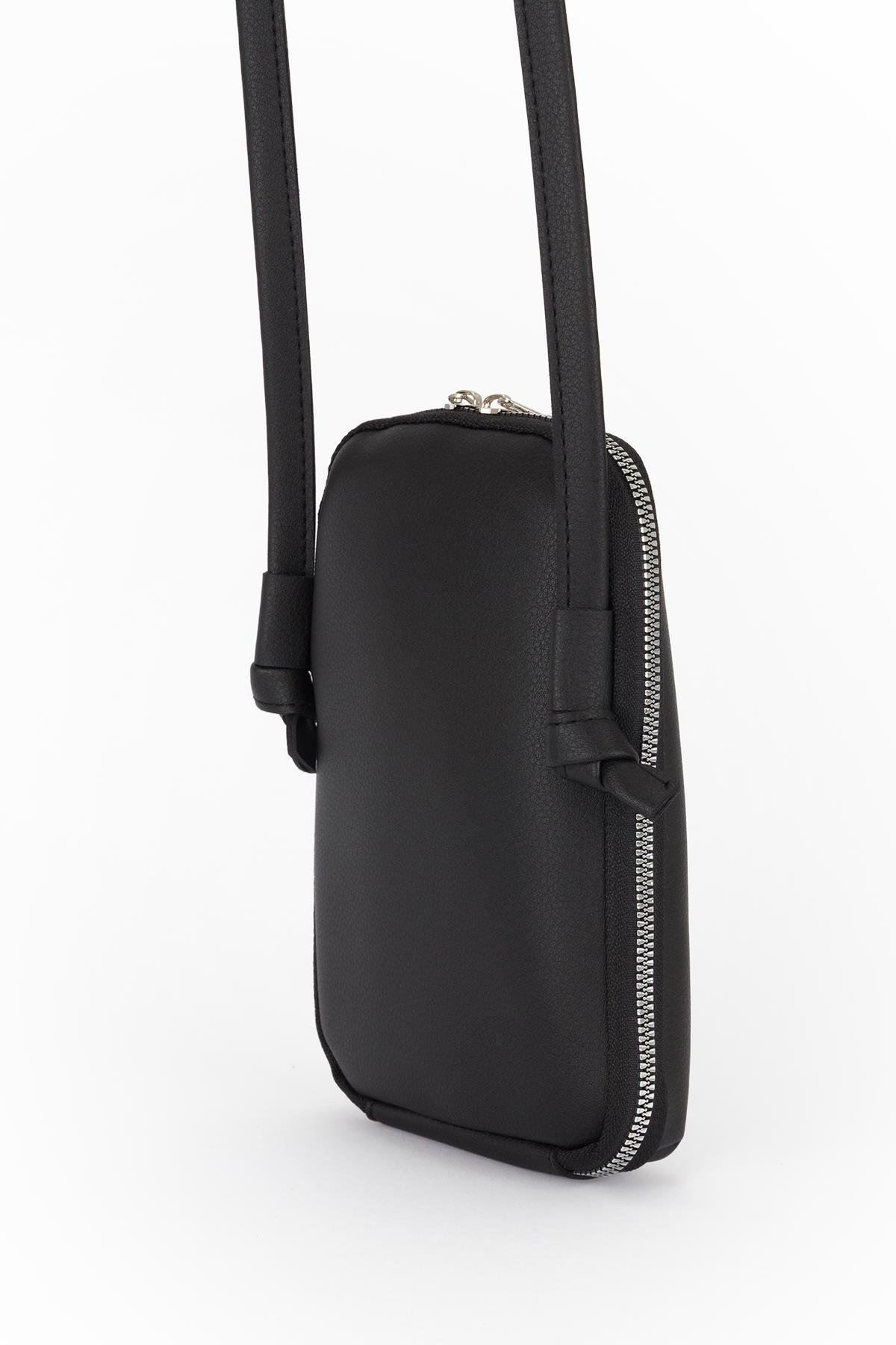 Çapraz Telefon Çantası Siyah