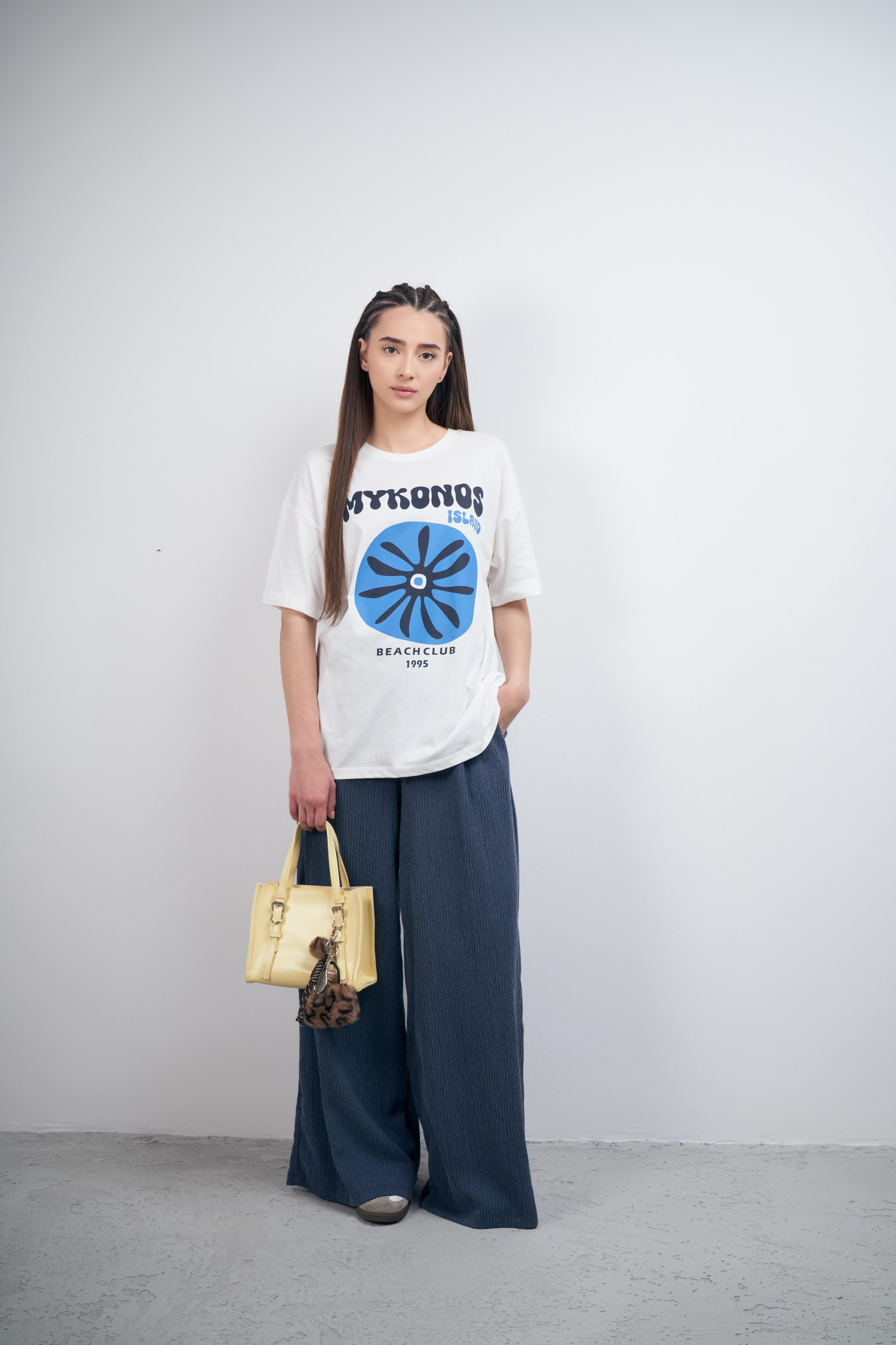 Cepli Bol Kesim Pantolon Lacivert