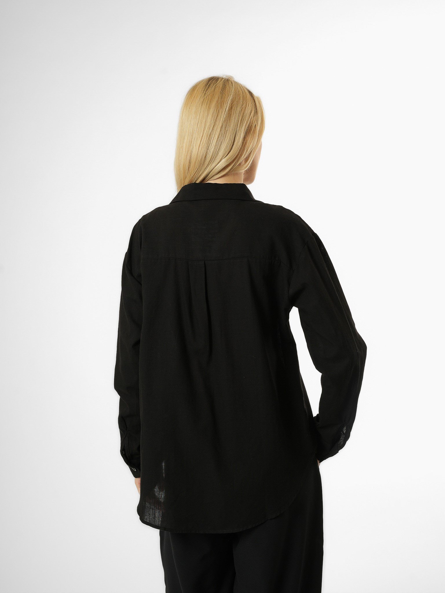 Cepsiz Uzun Kol Gömlek Siyah