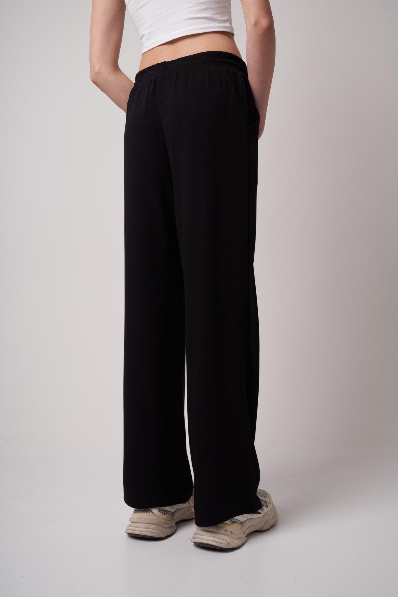 Çimalı Bol Paça Eşofman Altı Siyah