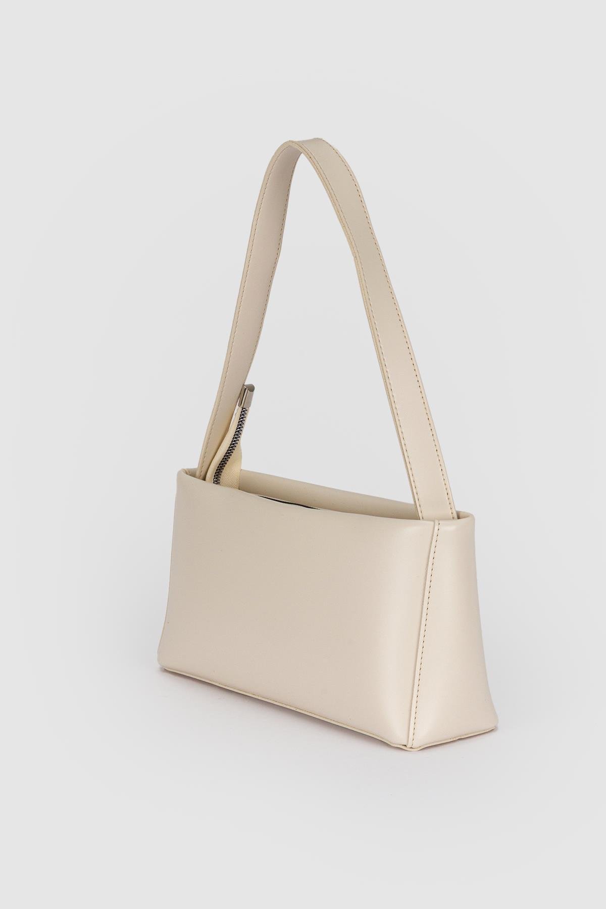 City Baget Çanta Ekru