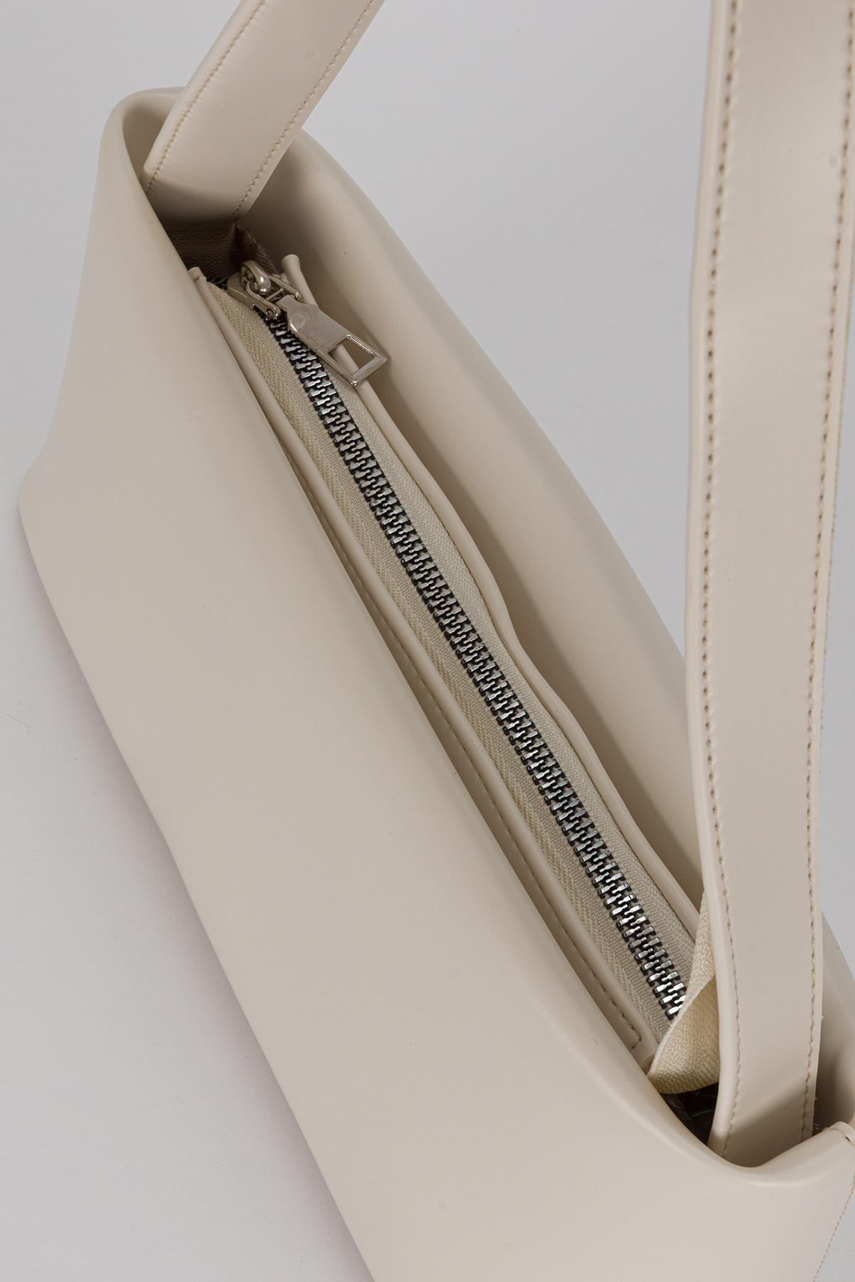 City Baget Çanta Ekru