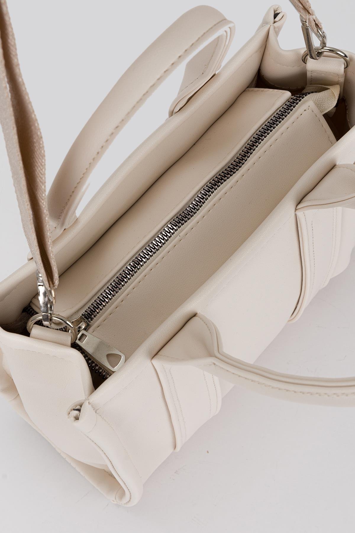 City Çapraz Çanta Krem