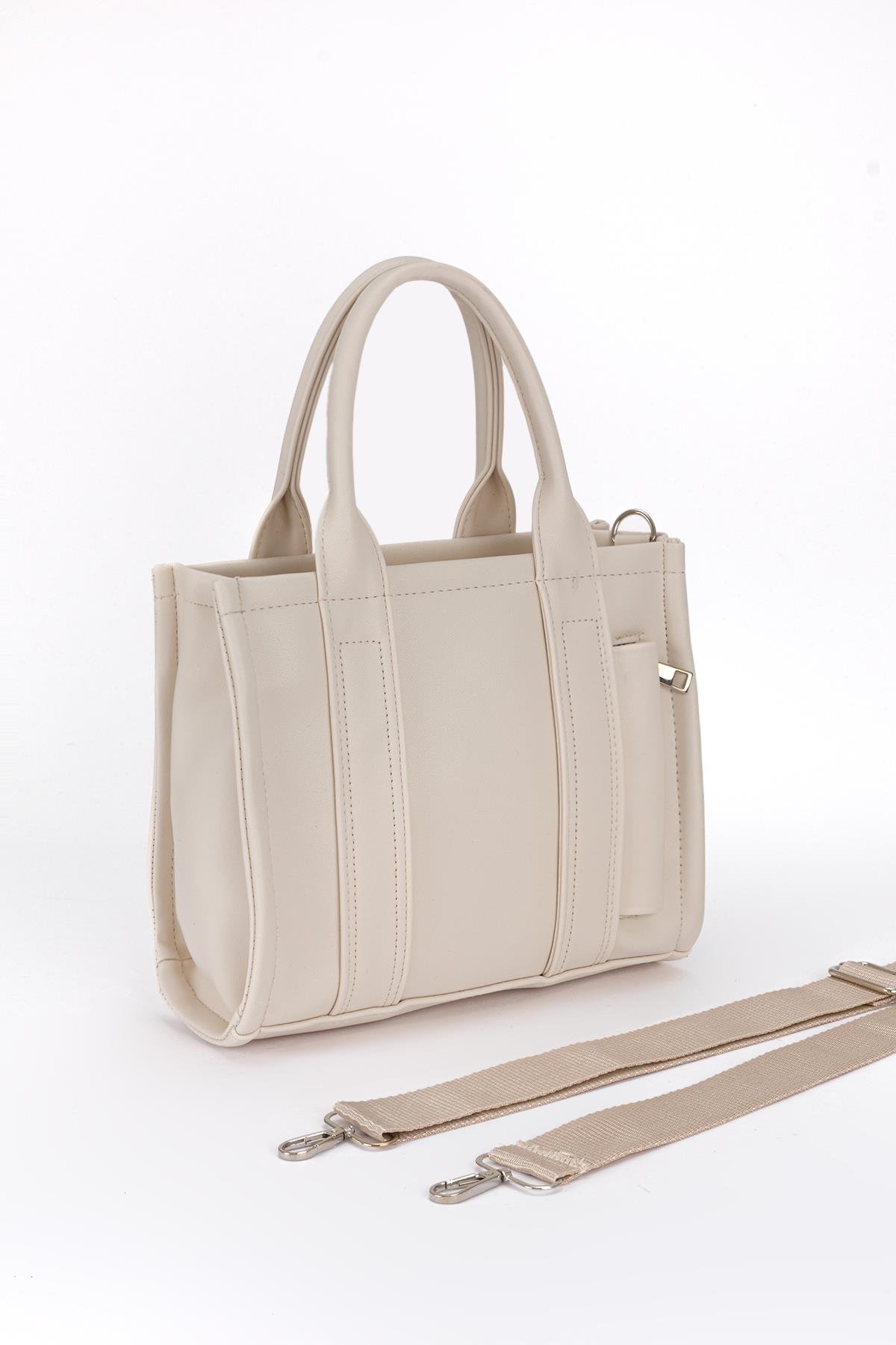 City Çapraz Çanta Krem