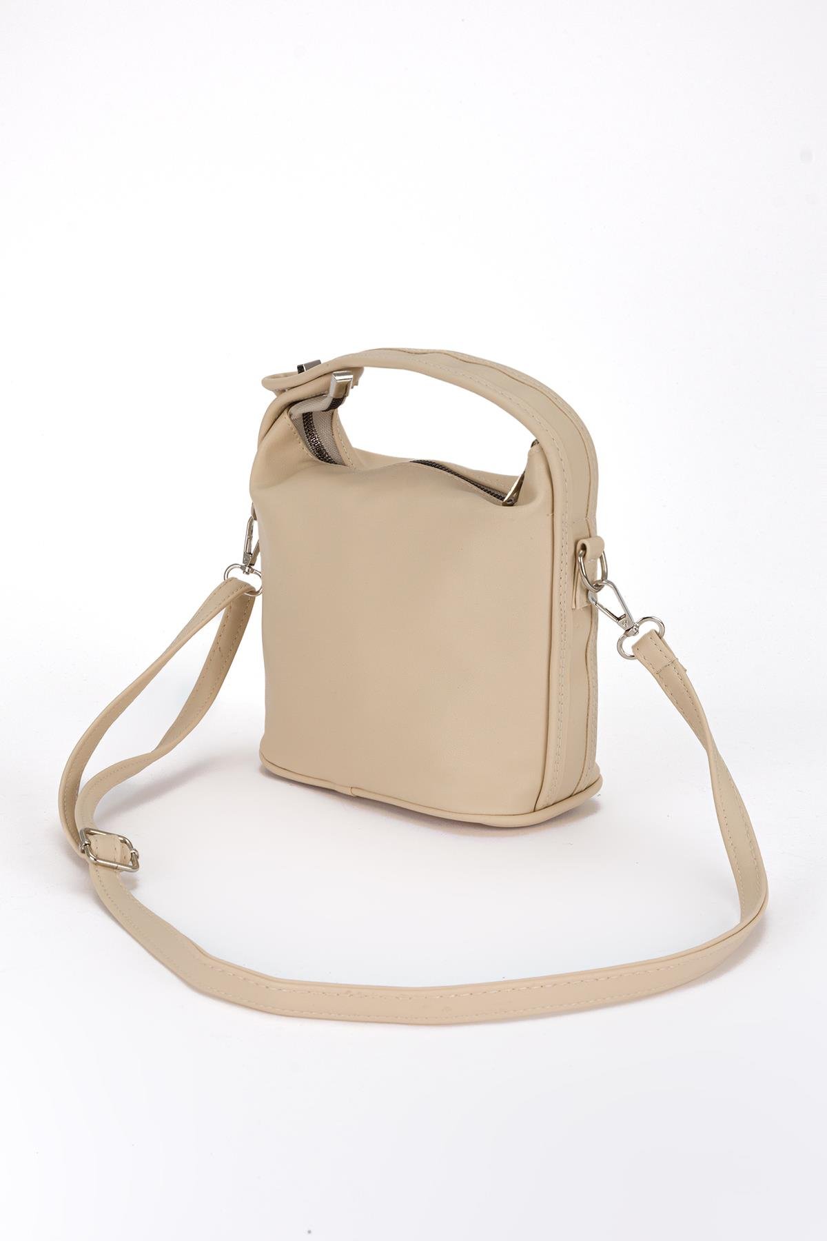 City El ve Çapraz Çanta Ekru