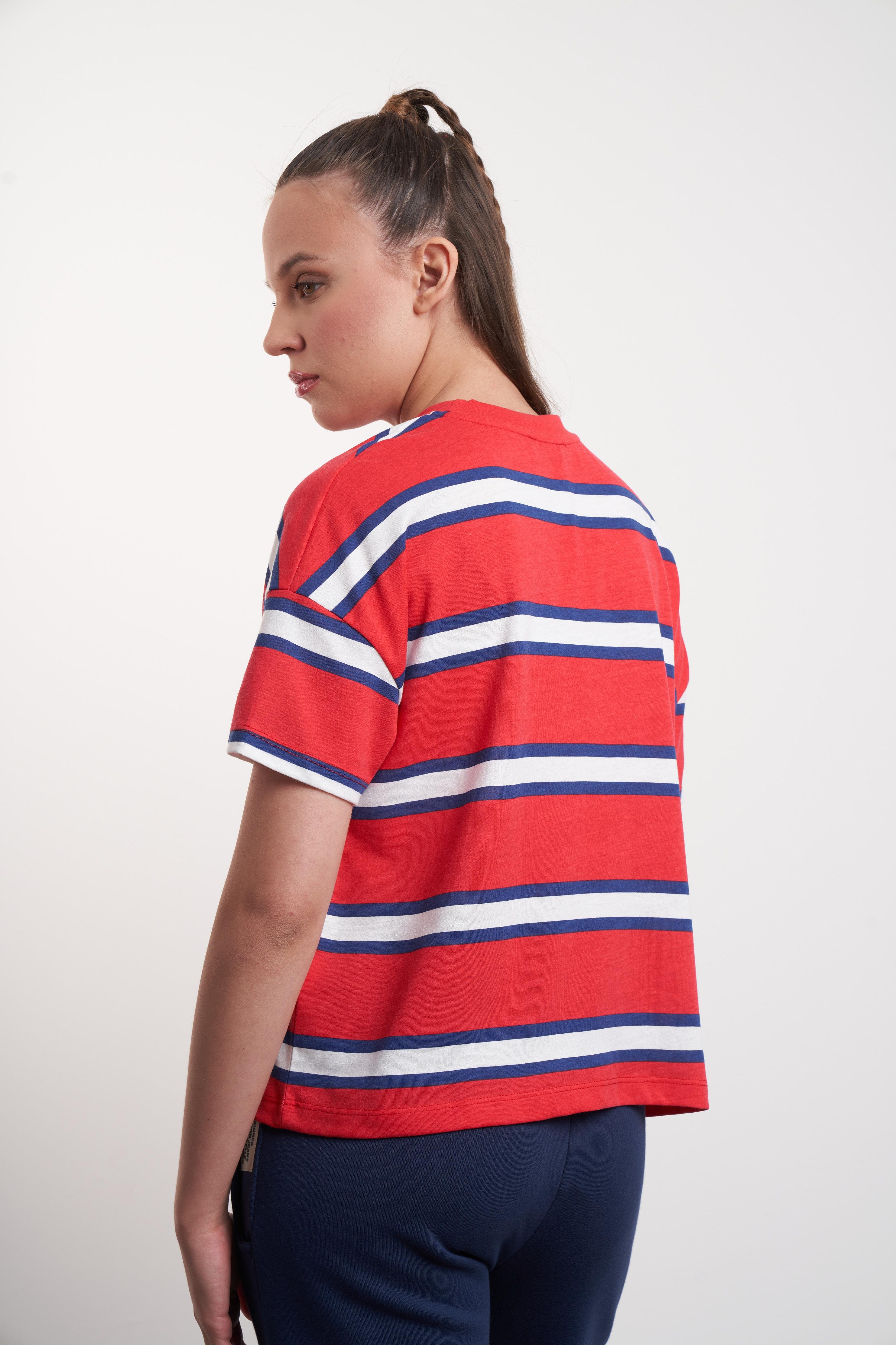 Çizgili T-shirt Renkli