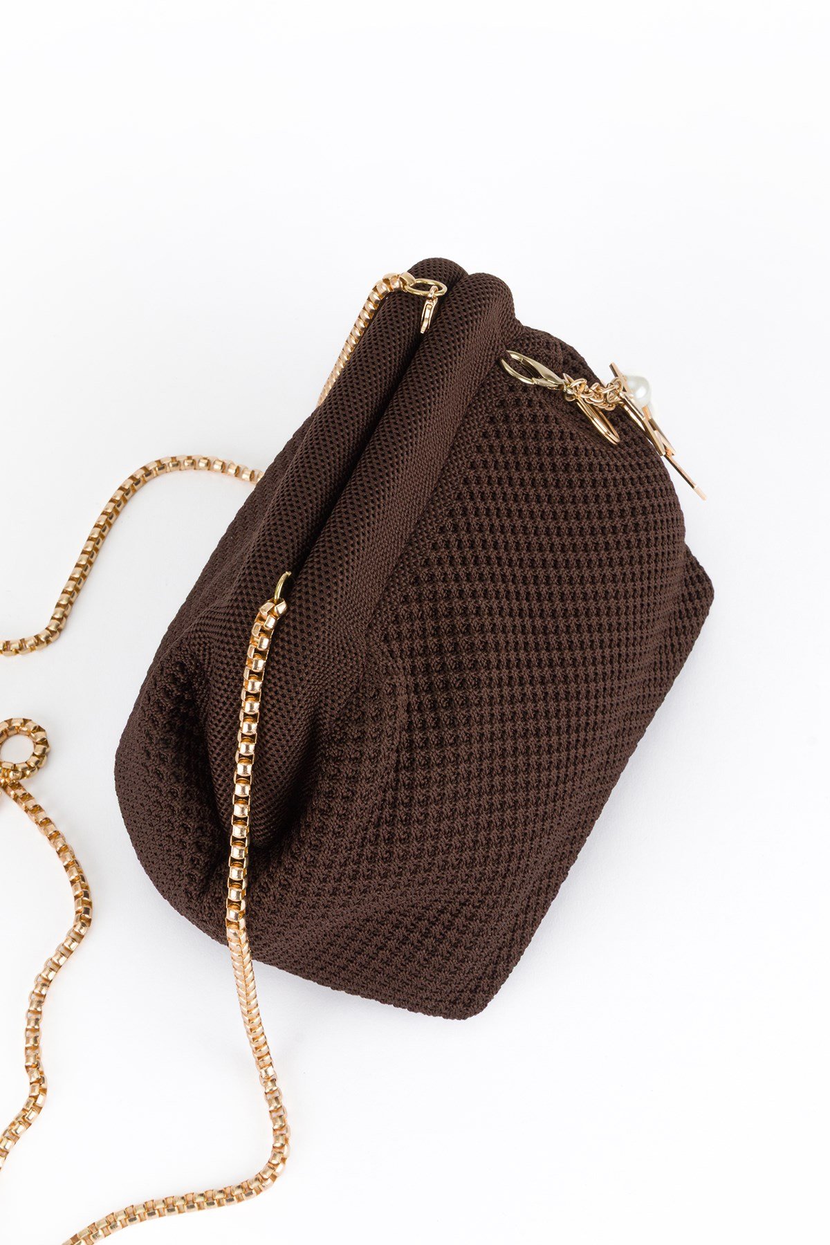 Clutch Çanta Kahve