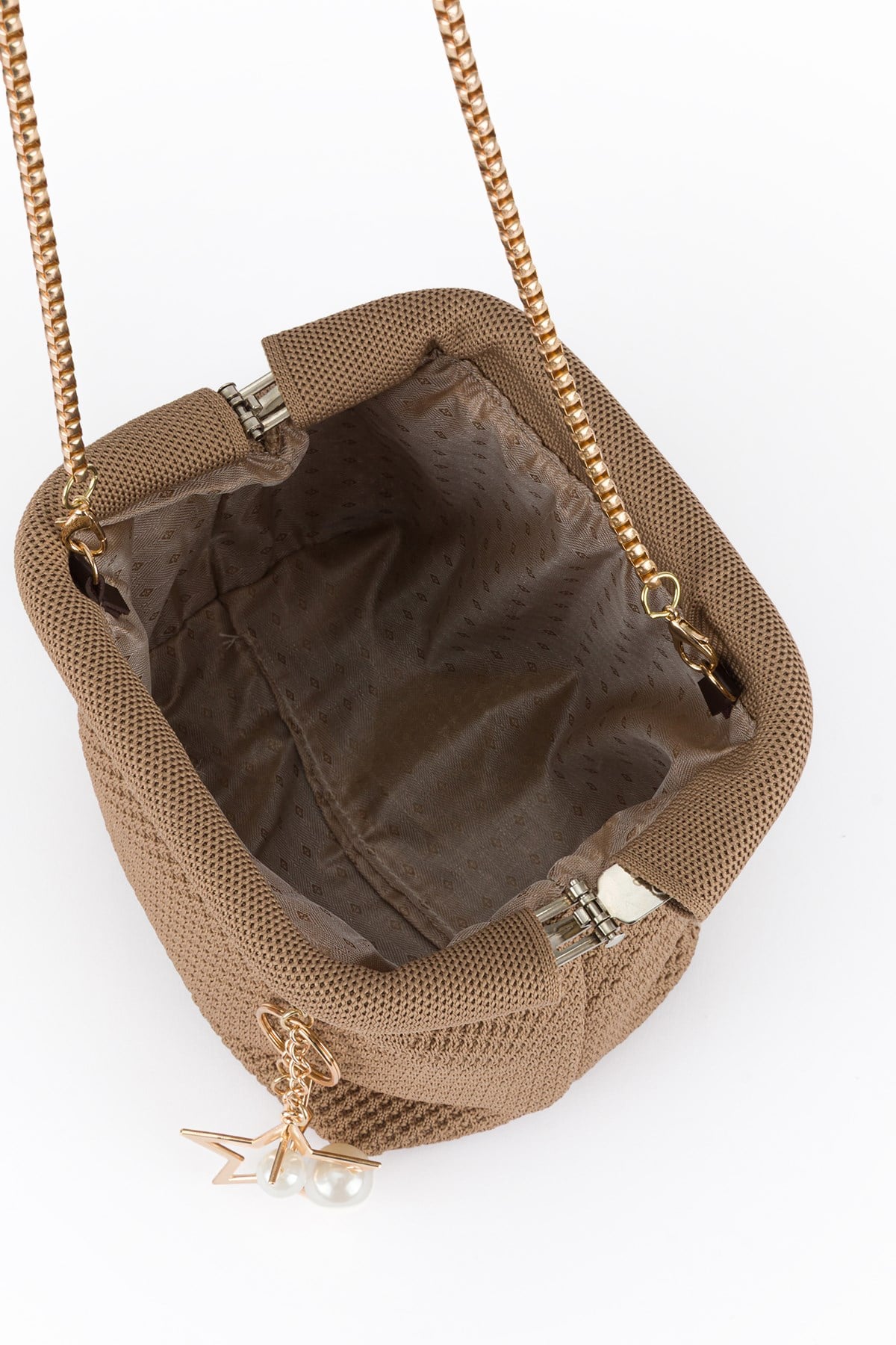Clutch Çanta Vizon