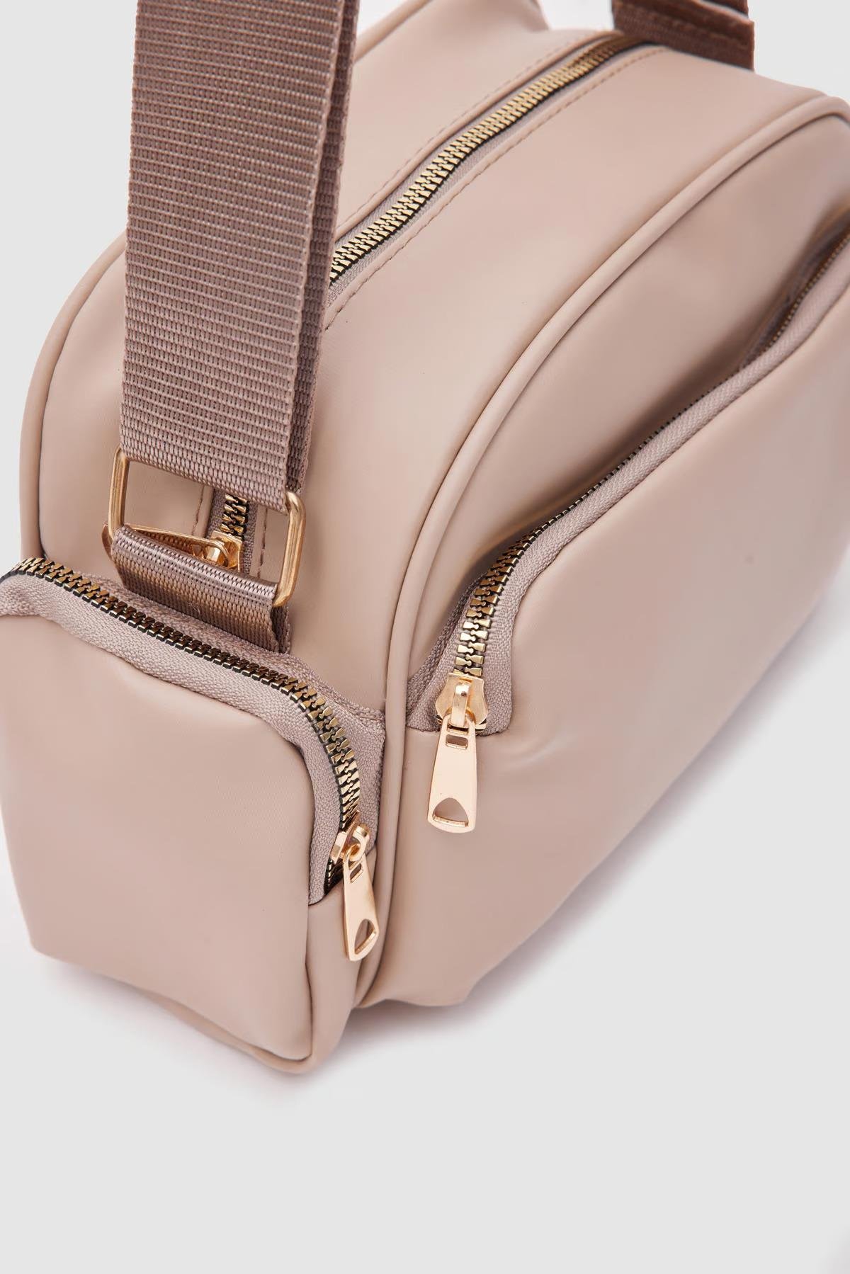 Çok Gözlü Çapraz Çanta Bej