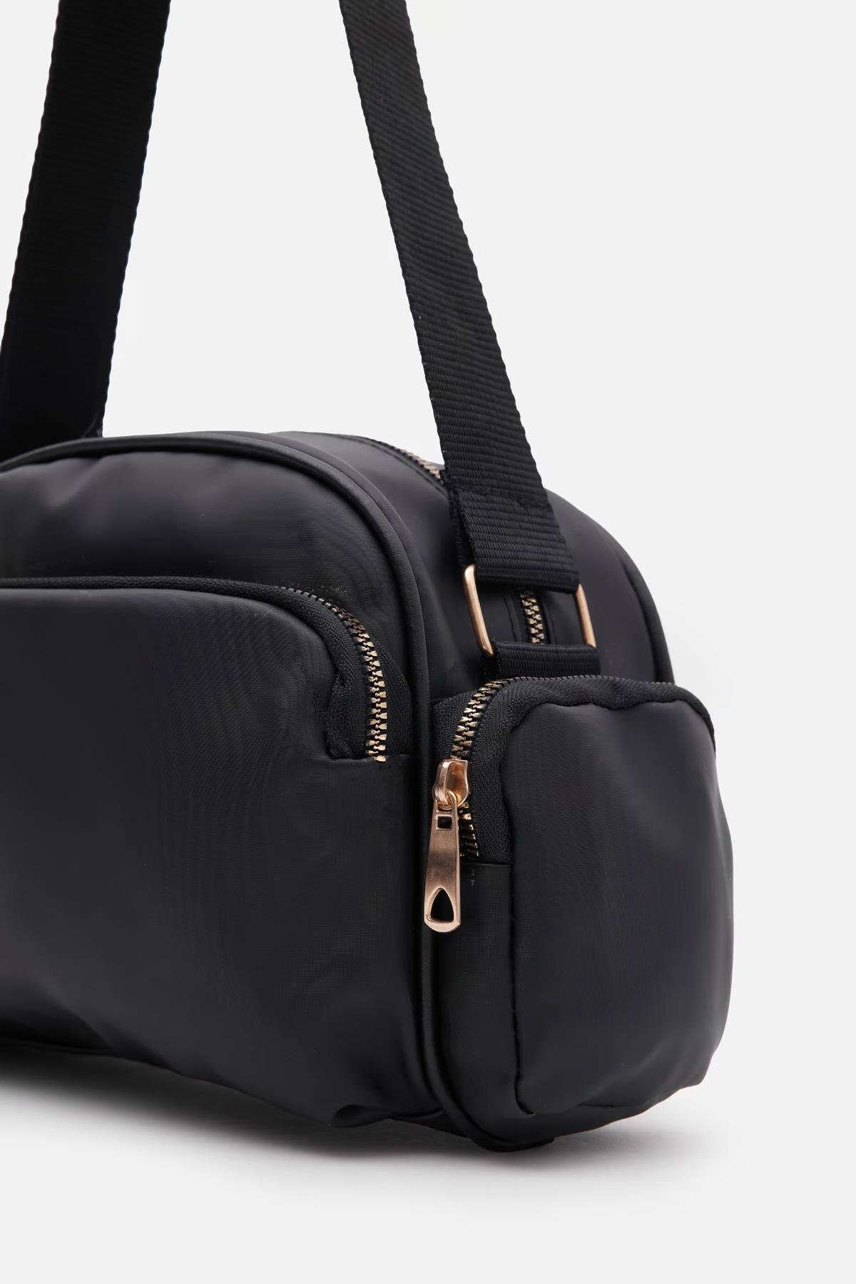 Çok Gözlü Çapraz Çanta Siyah