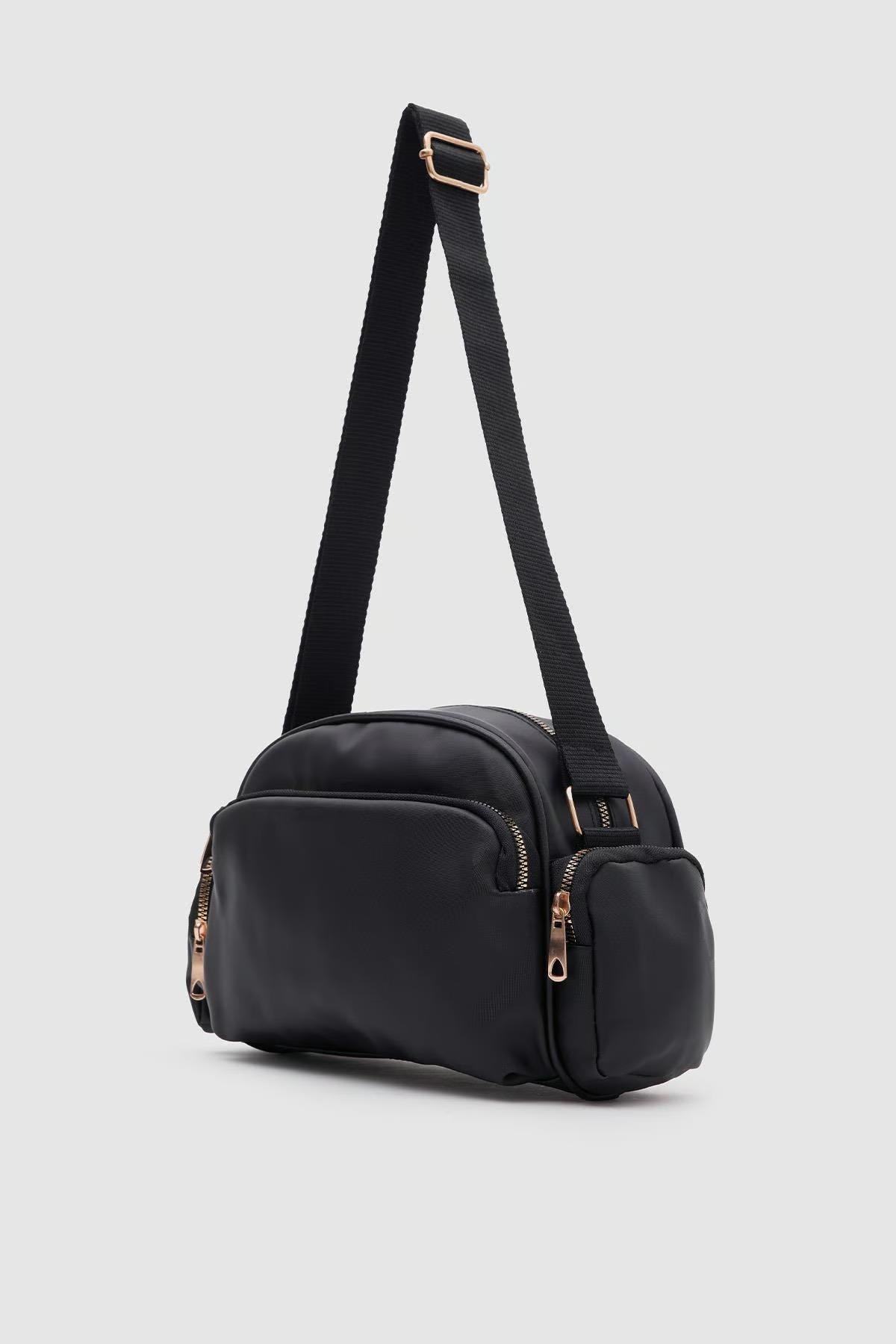 Çok Gözlü Çapraz Çanta Siyah