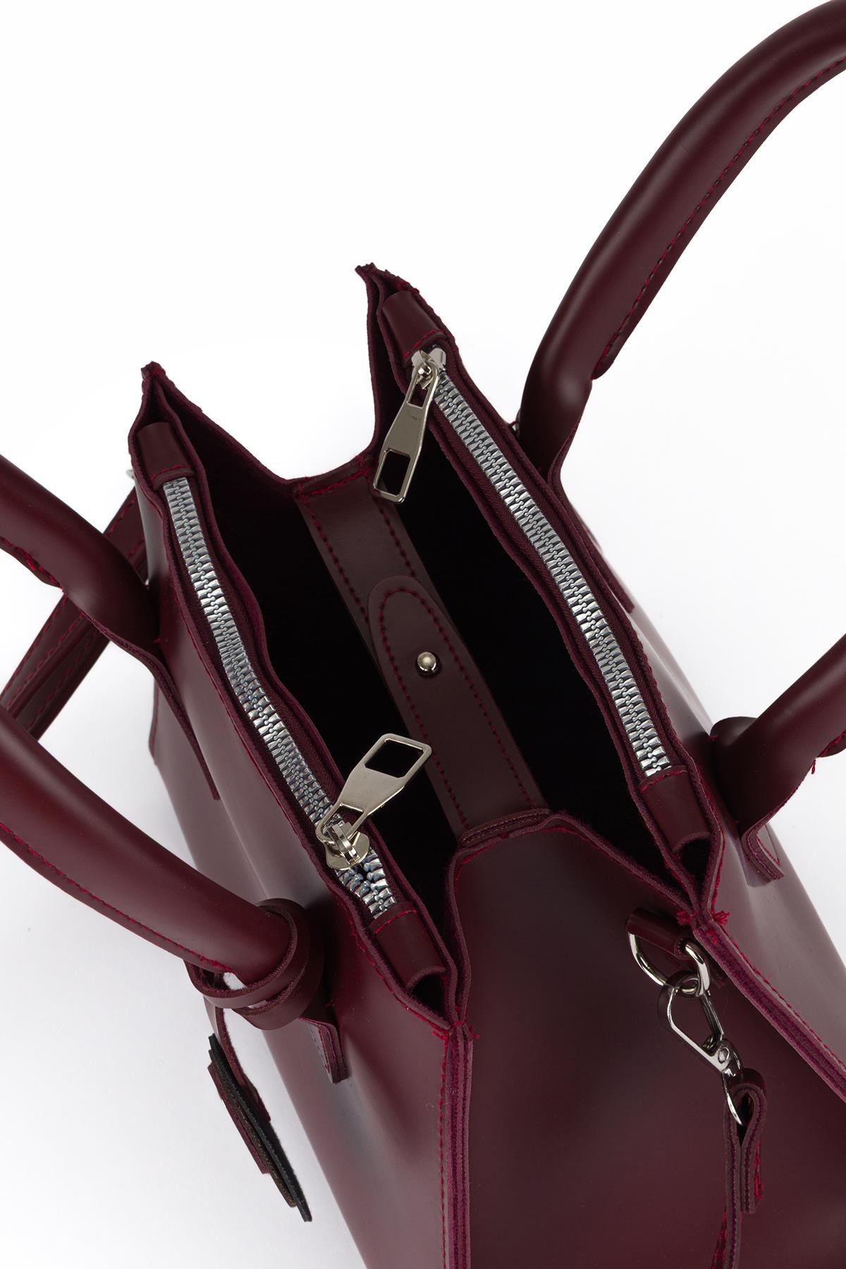 Çok Gözlü El Ve Çapraz Çanta Bordo