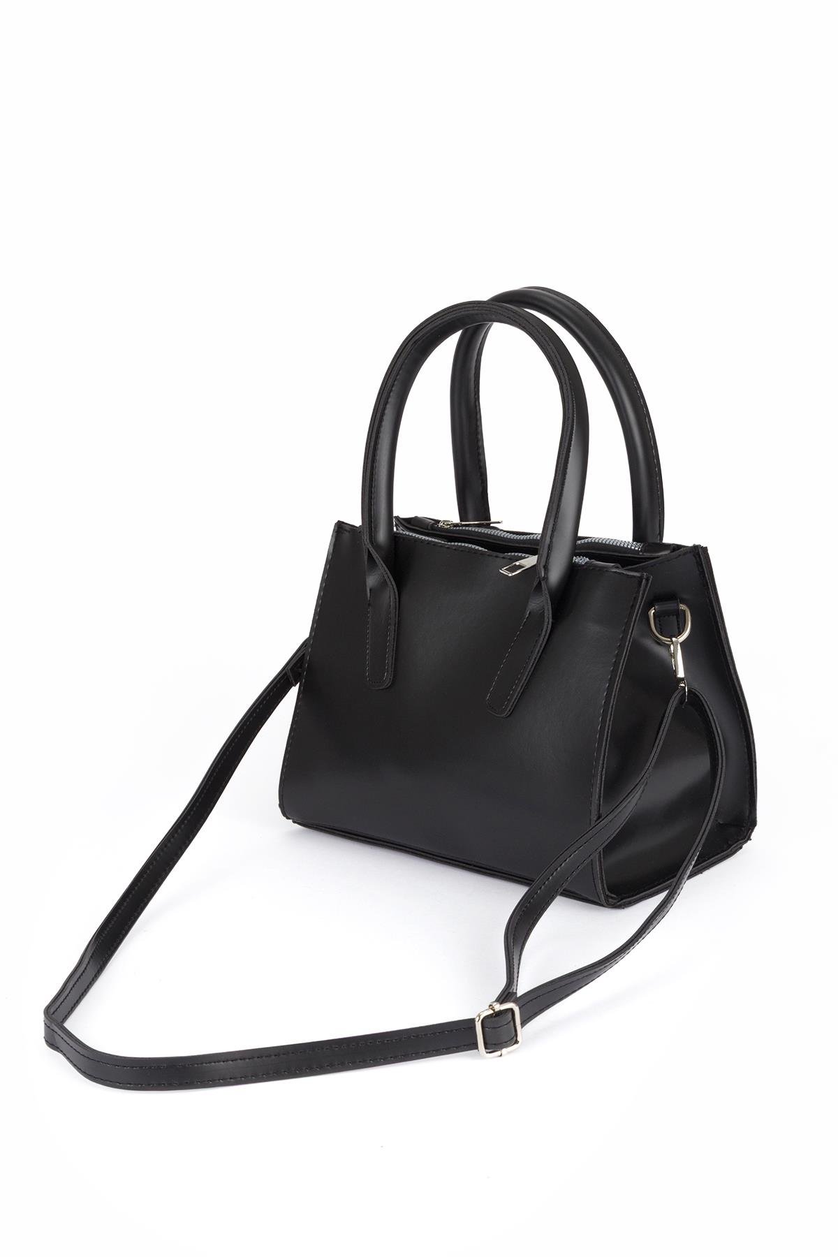 Çok Gözlü El Ve Çapraz Çanta Siyah