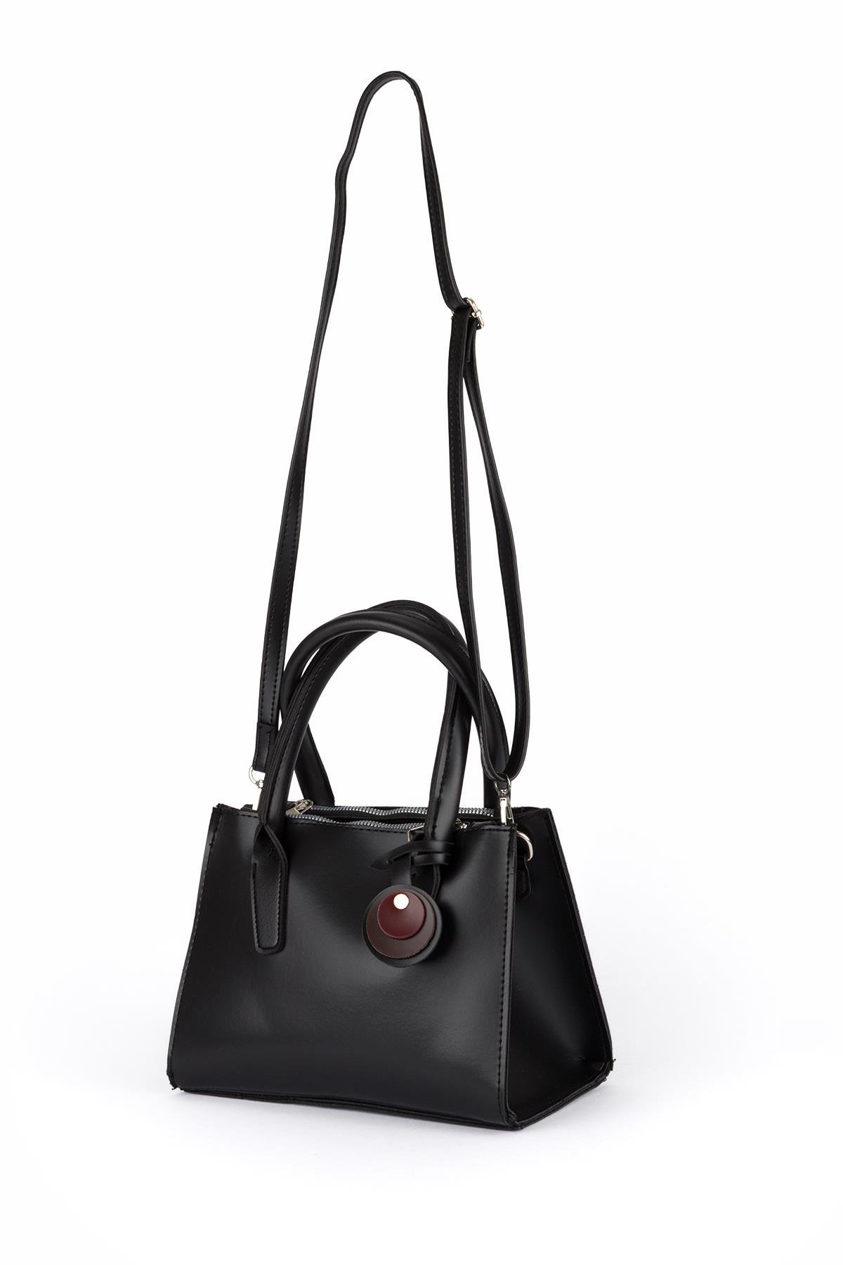 Çok Gözlü El Ve Çapraz Çanta Siyah