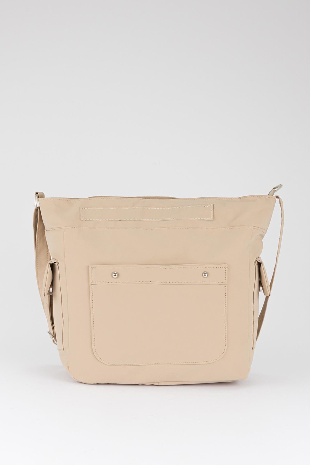 College Omuz Çantası Kum