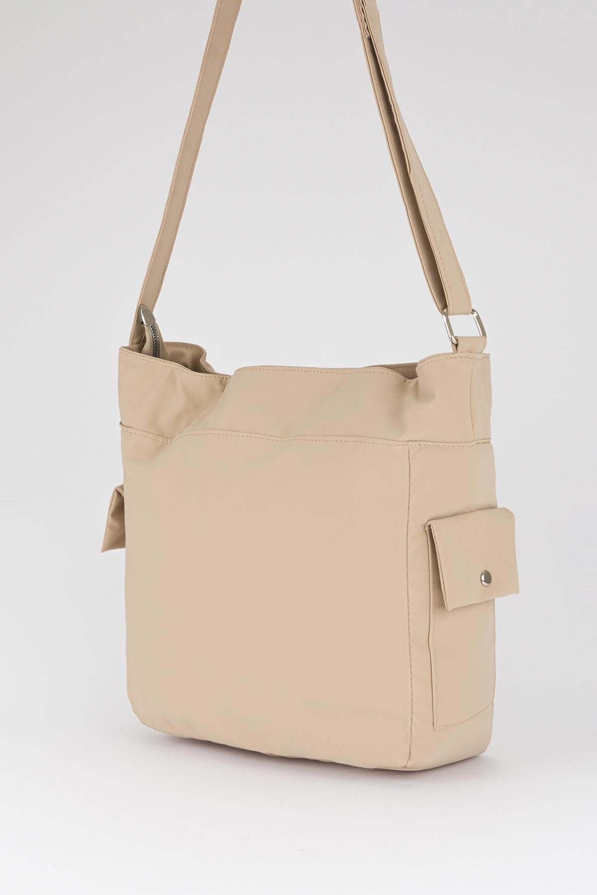 College Omuz Çantası Kum