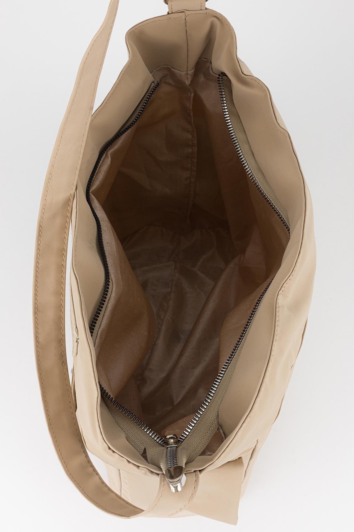 College Omuz Çantası Kum