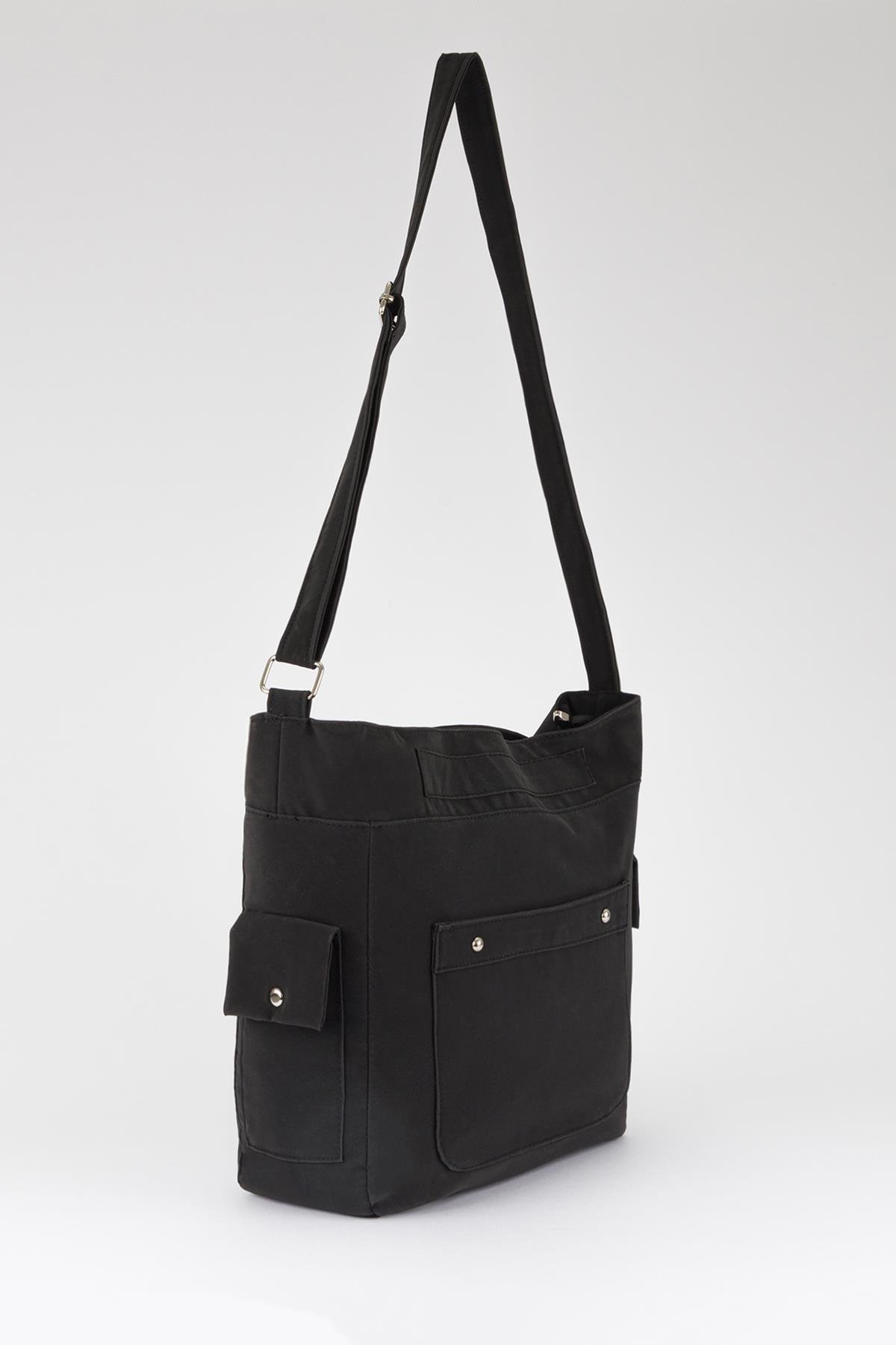 College Omuz Çantası Siyah