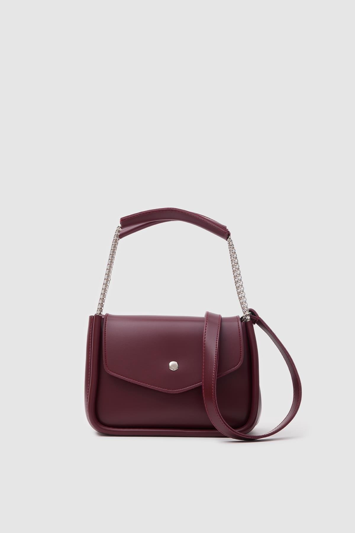 Cute El ve Çapraz Çanta Bordo