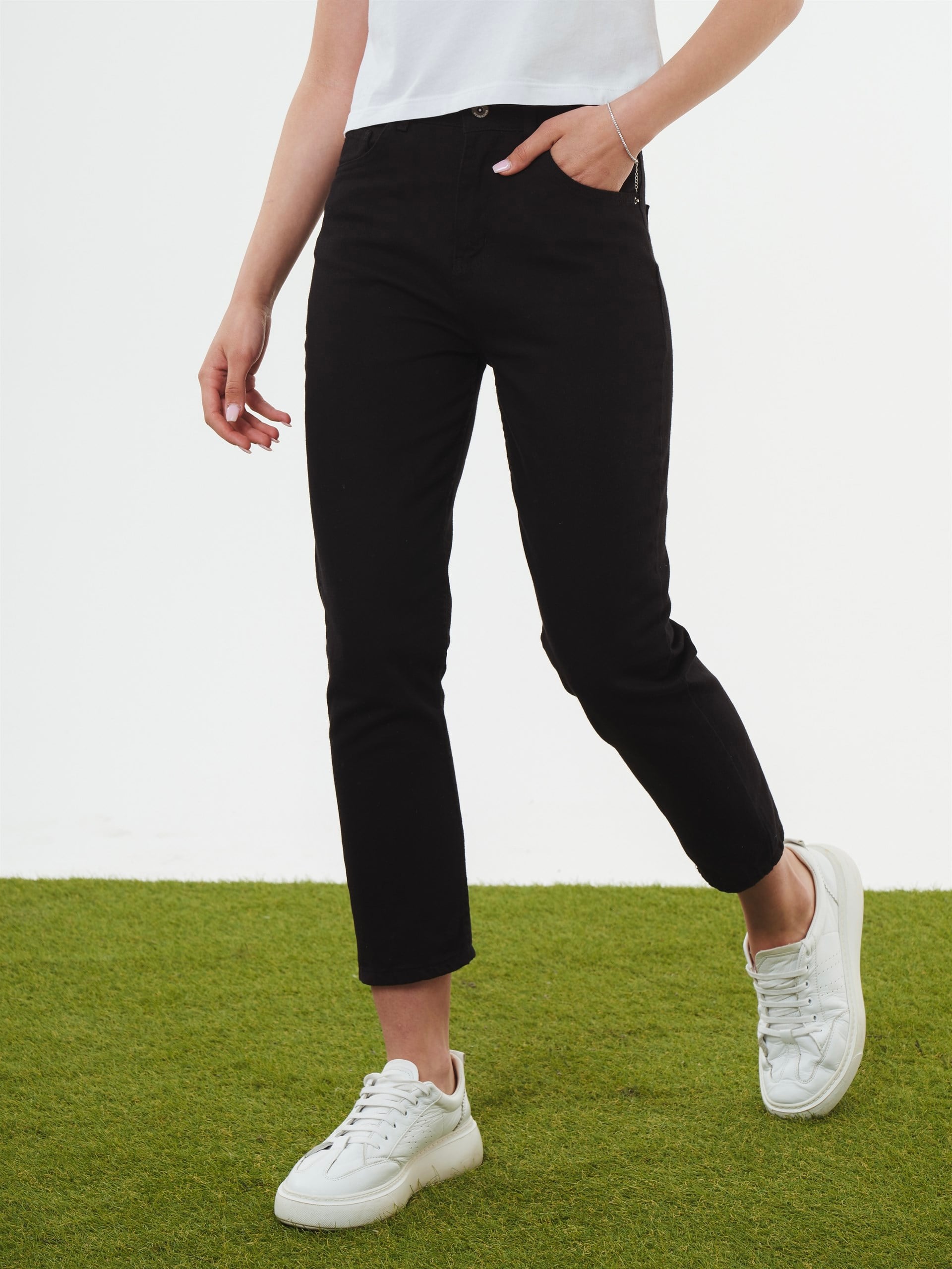 Dar Paça Mom Pantolon